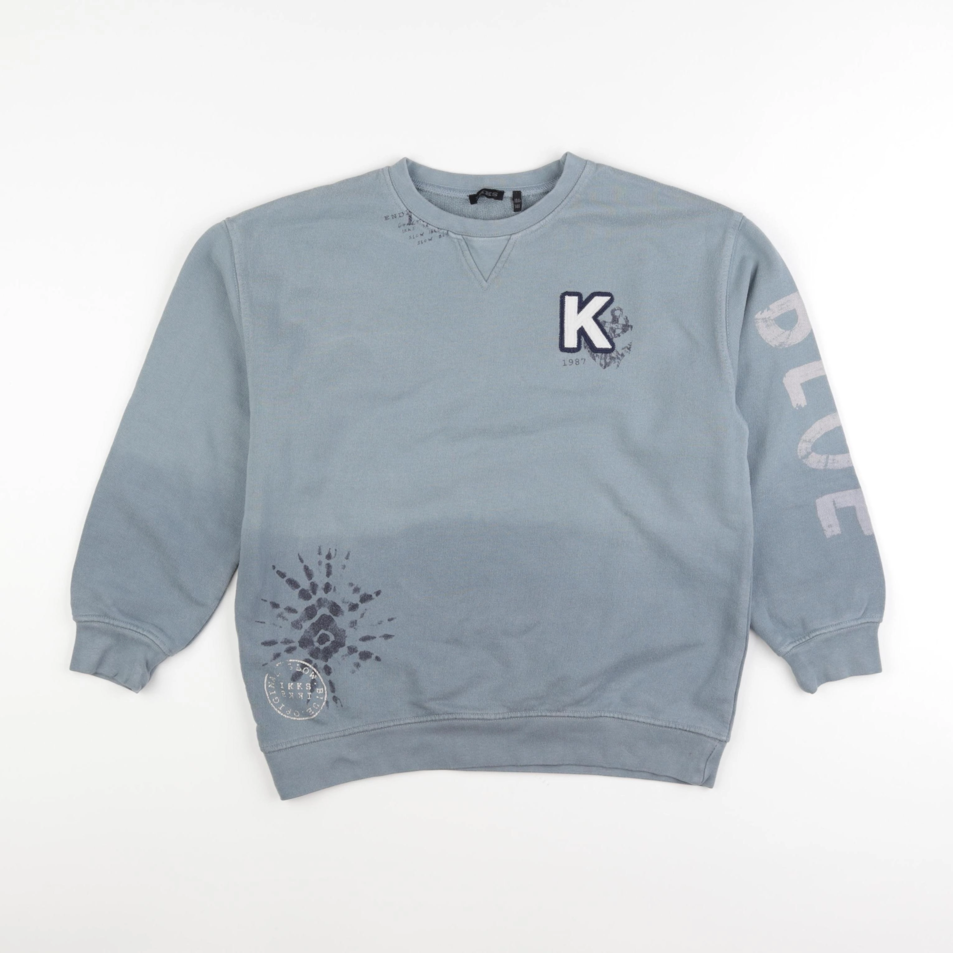 IKKS - sweat bleu - 10 ans