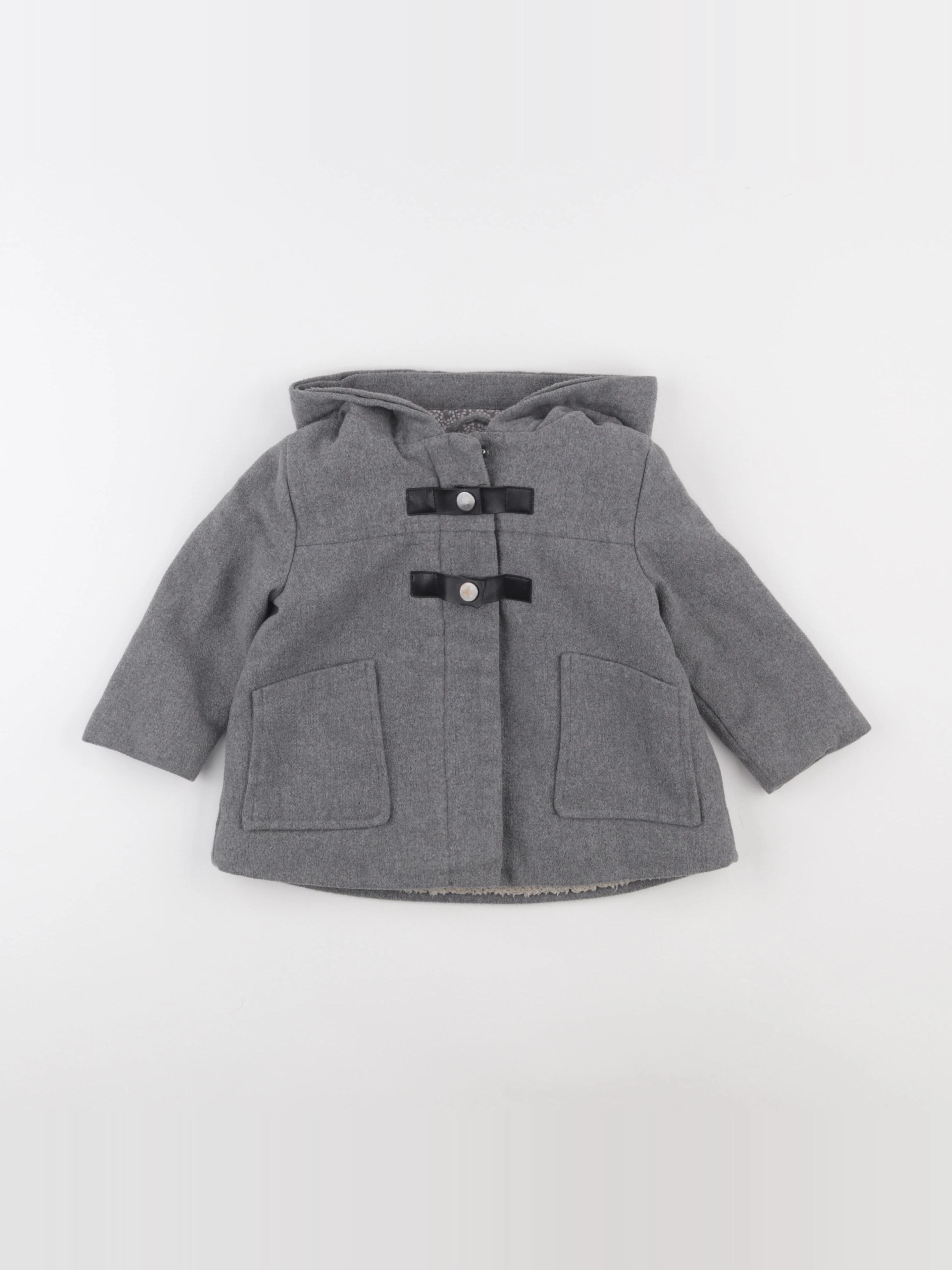 Vertbaudet - manteau gris - 2 ans