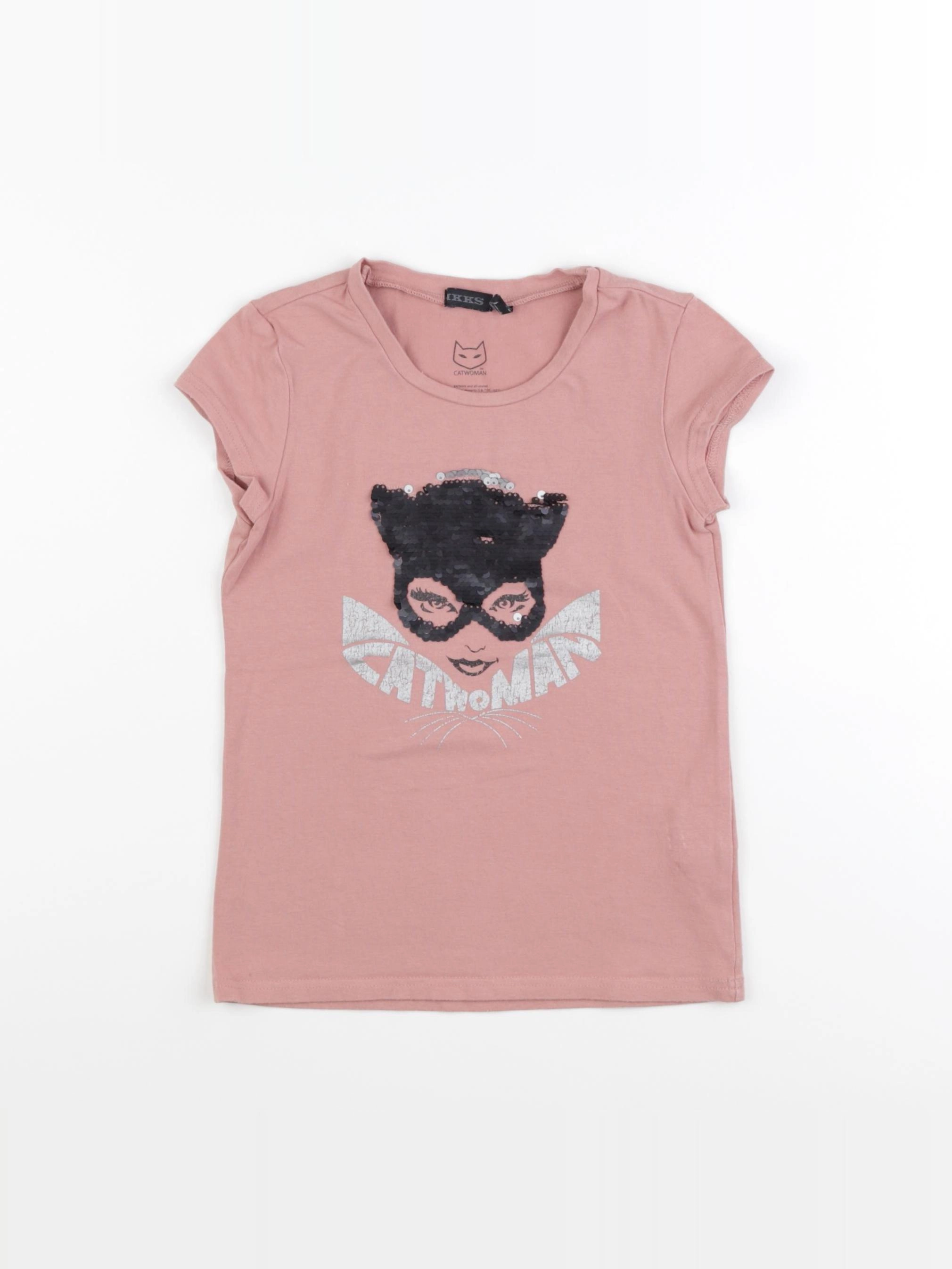 IKKS - tee-shirt rose - 6 ans