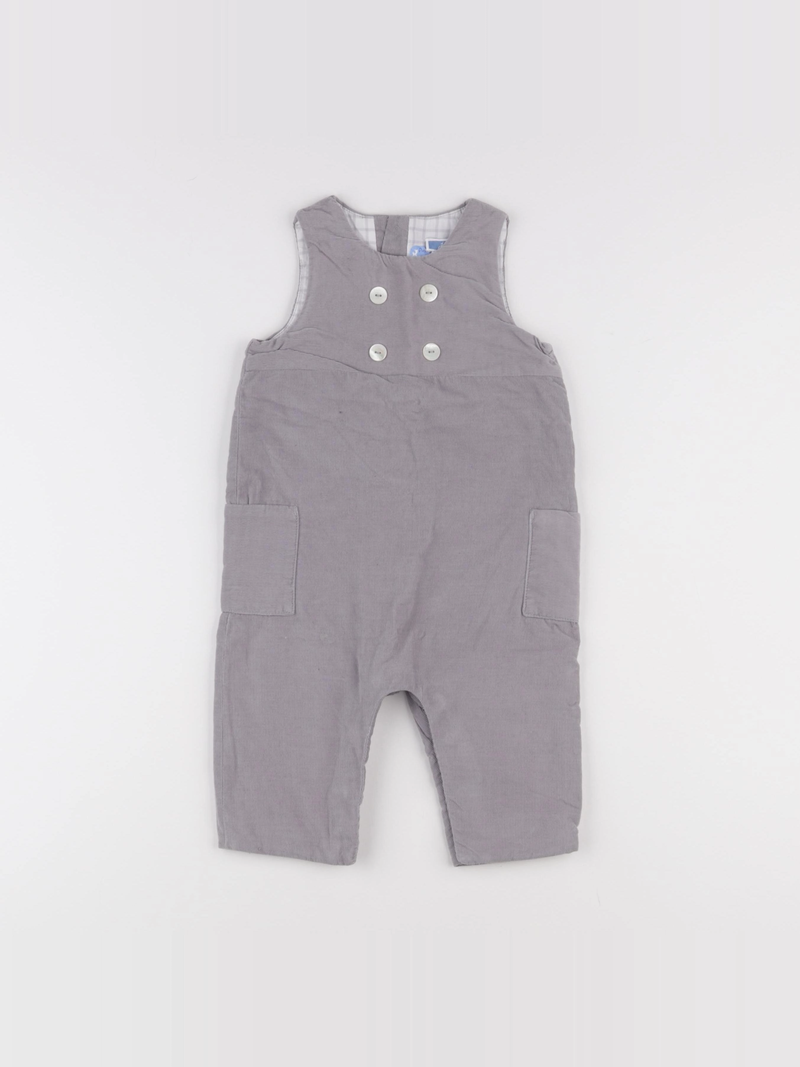 Jacadi - combinaison gris - 12 mois