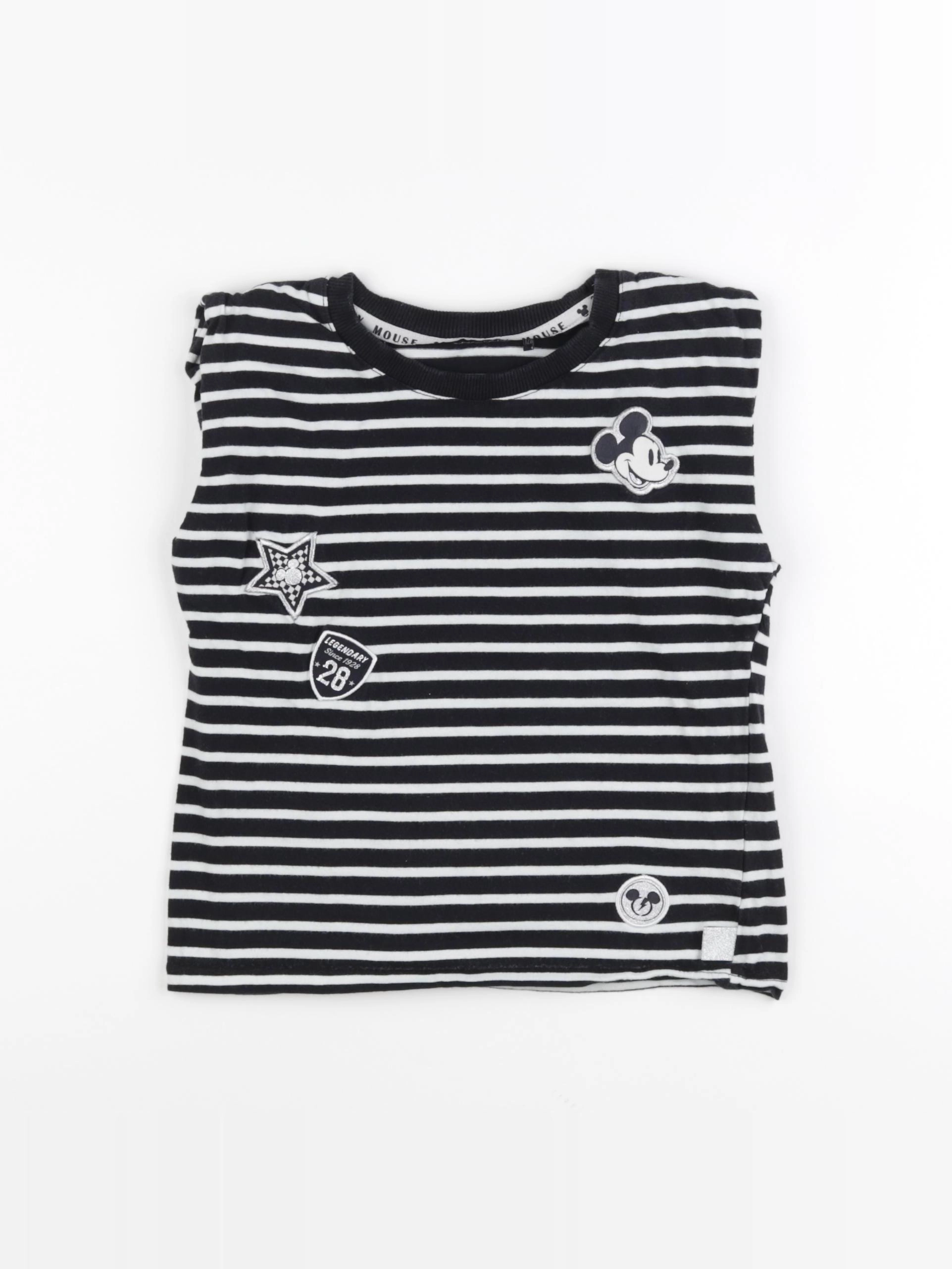 IKKS - tee-shirt blanc, noir - 8 ans