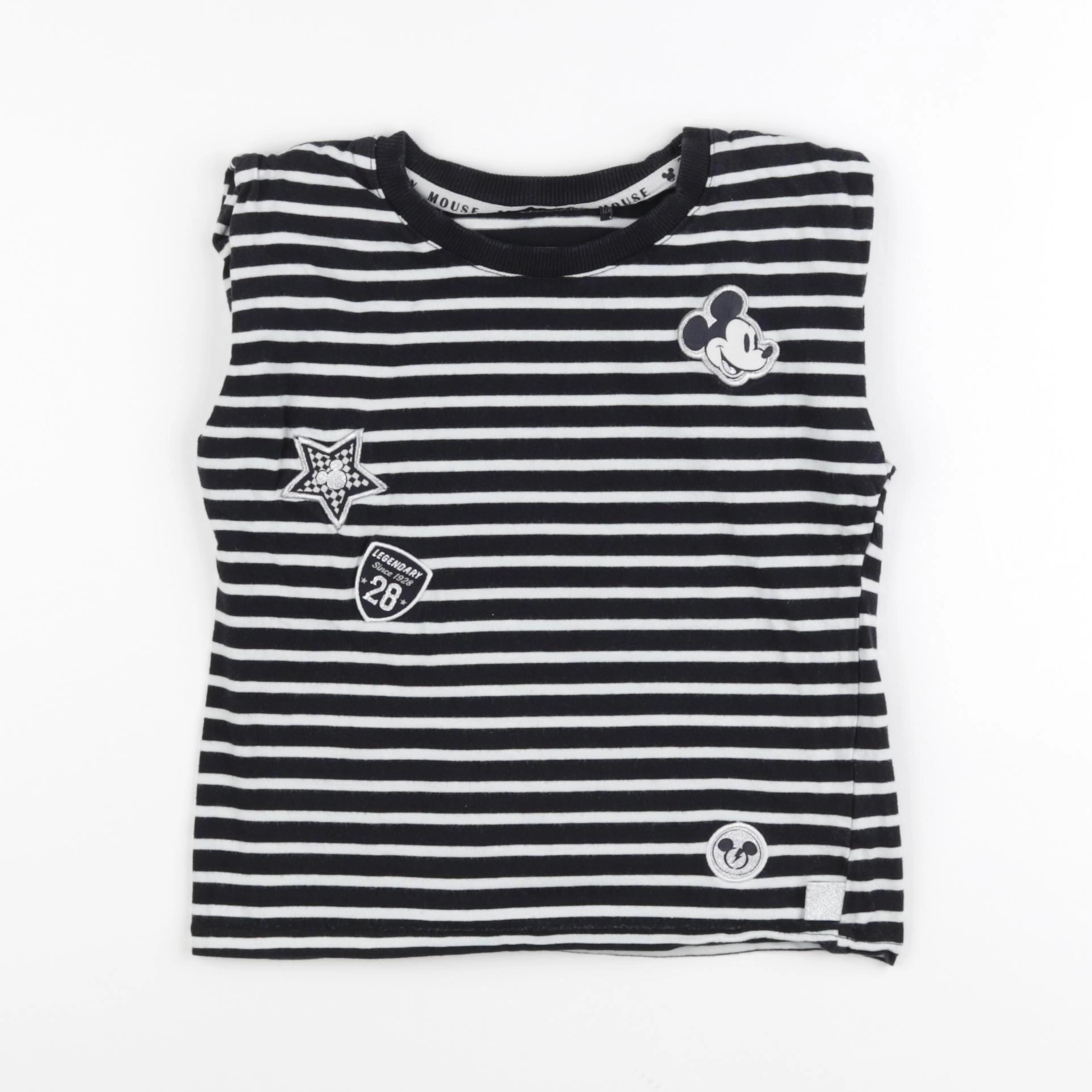 IKKS - tee-shirt blanc, noir - 8 ans