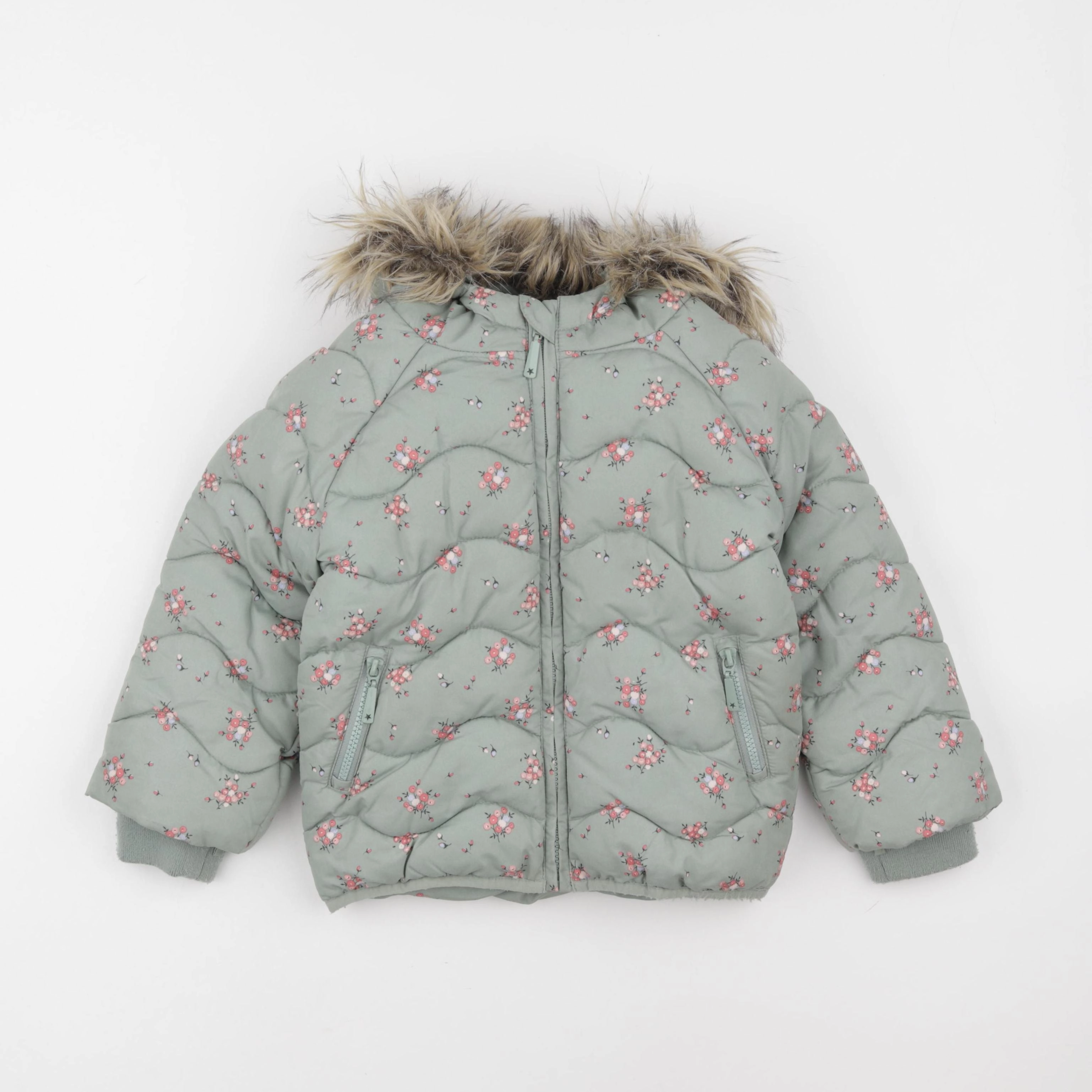 Vertbaudet - doudoune vert - 5 ans
