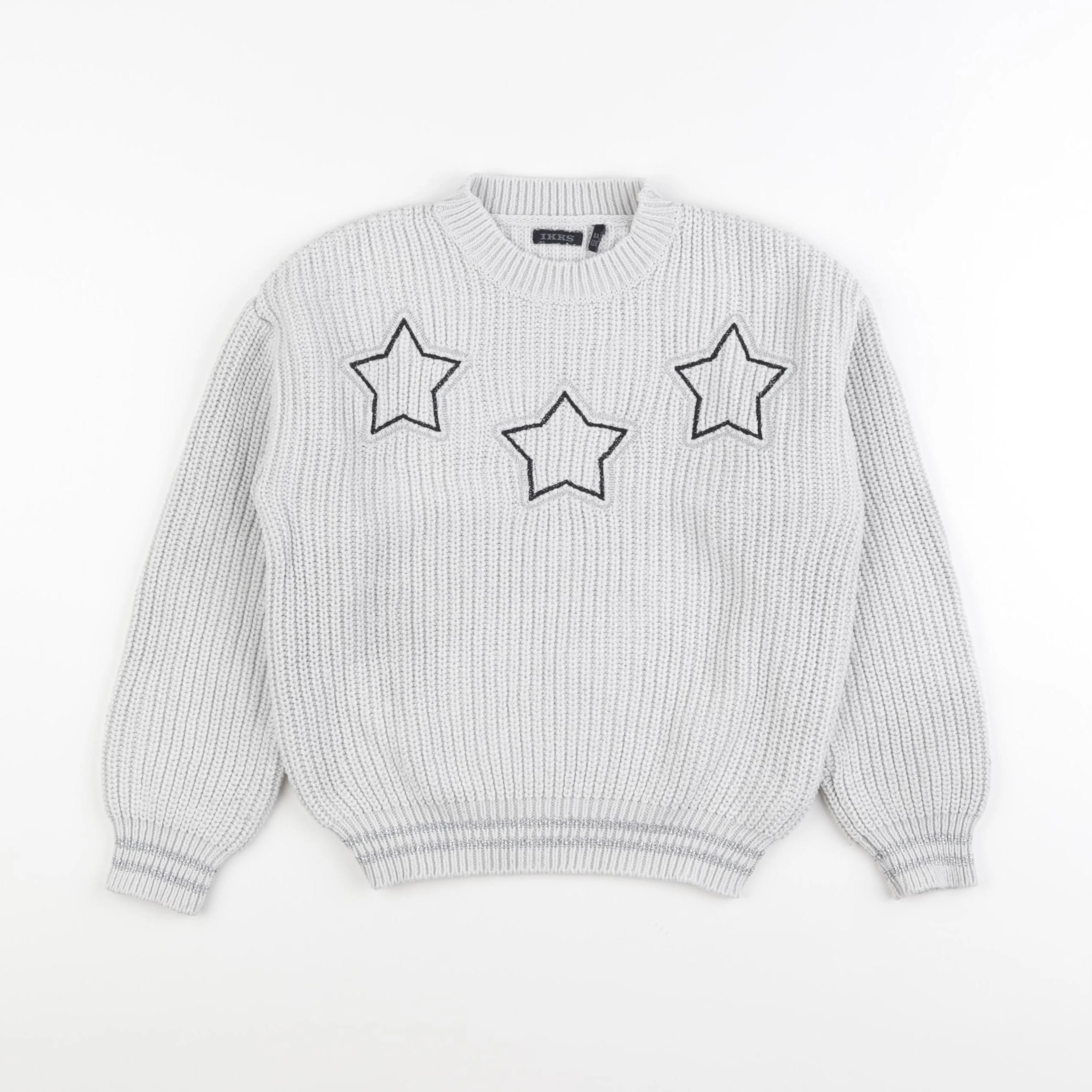 IKKS - pull gris - 8 ans