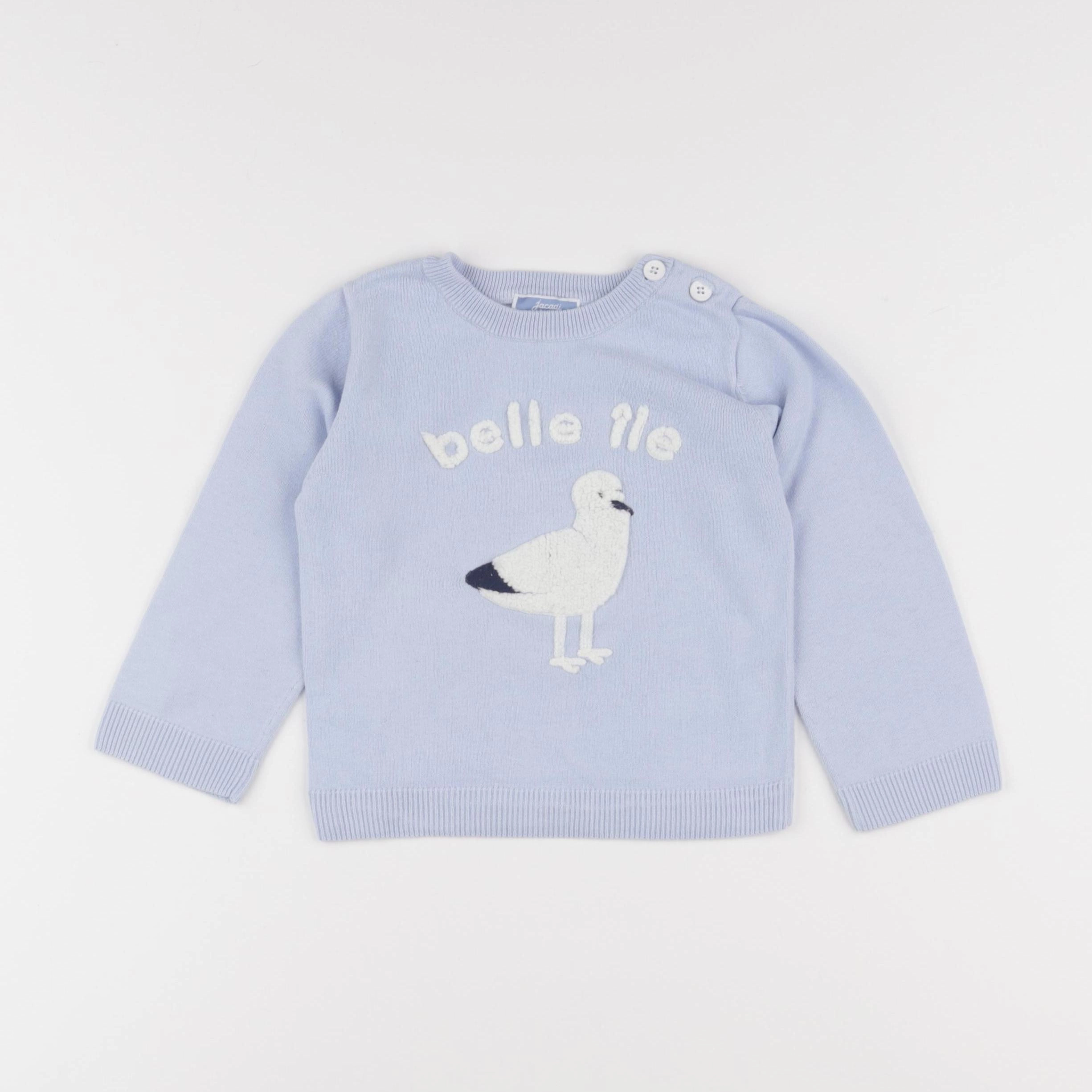 Jacadi - pull bleu - 36 mois