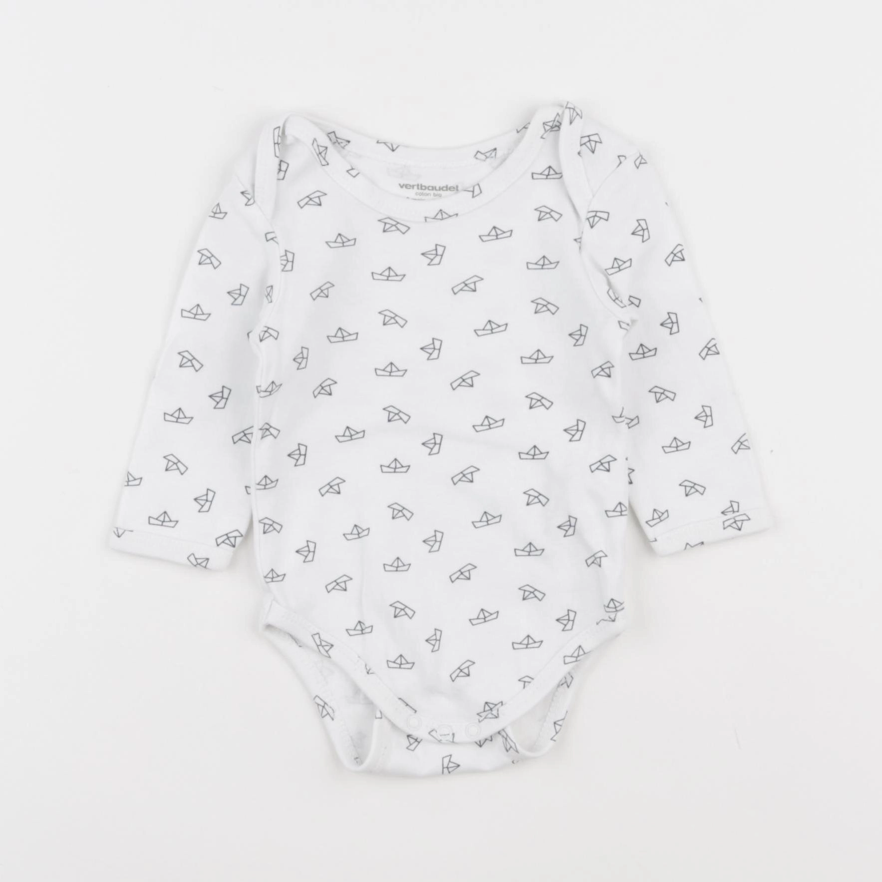 Vertbaudet - body blanc - 6 mois