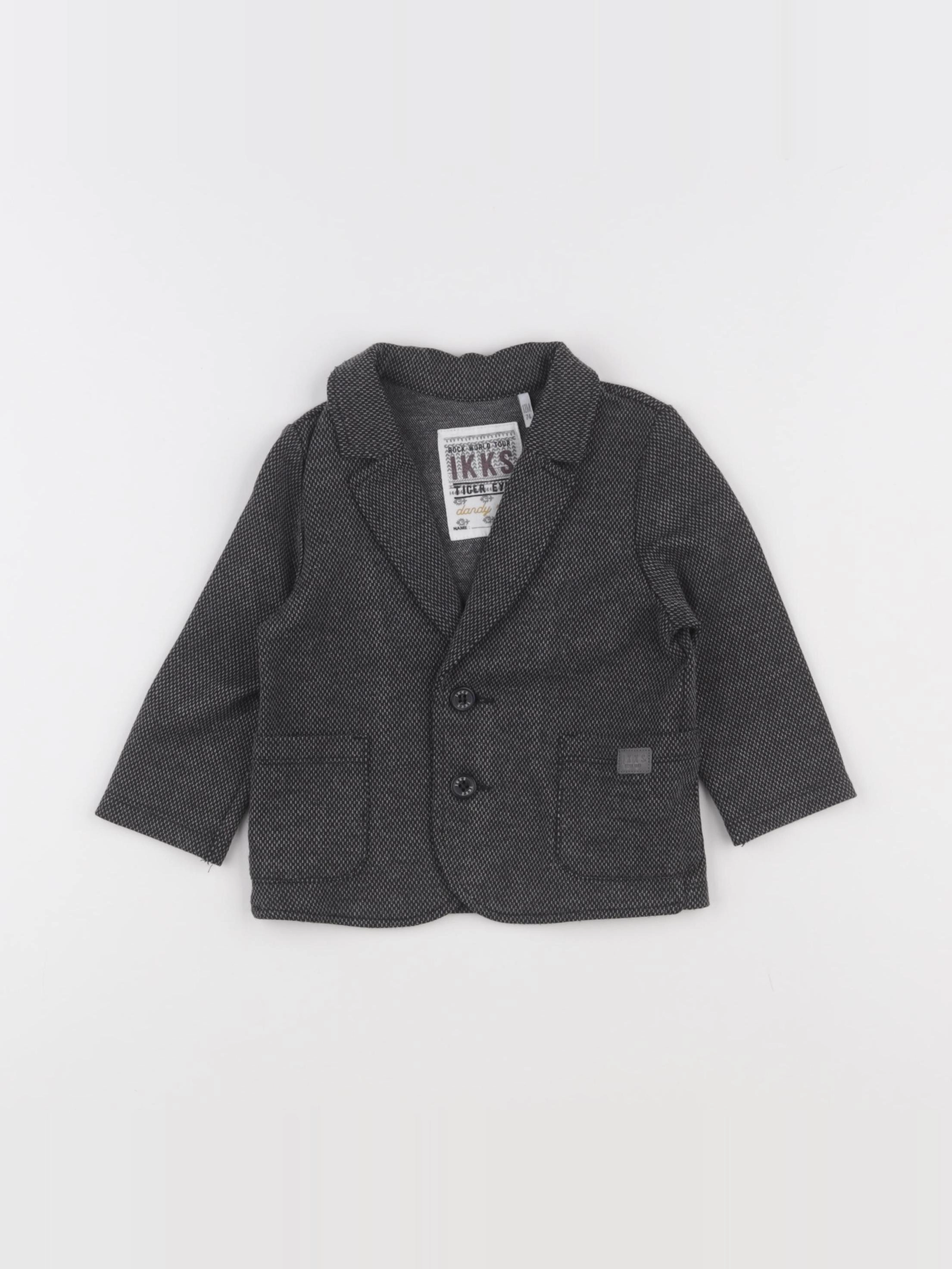 IKKS - veste noir - 12 mois