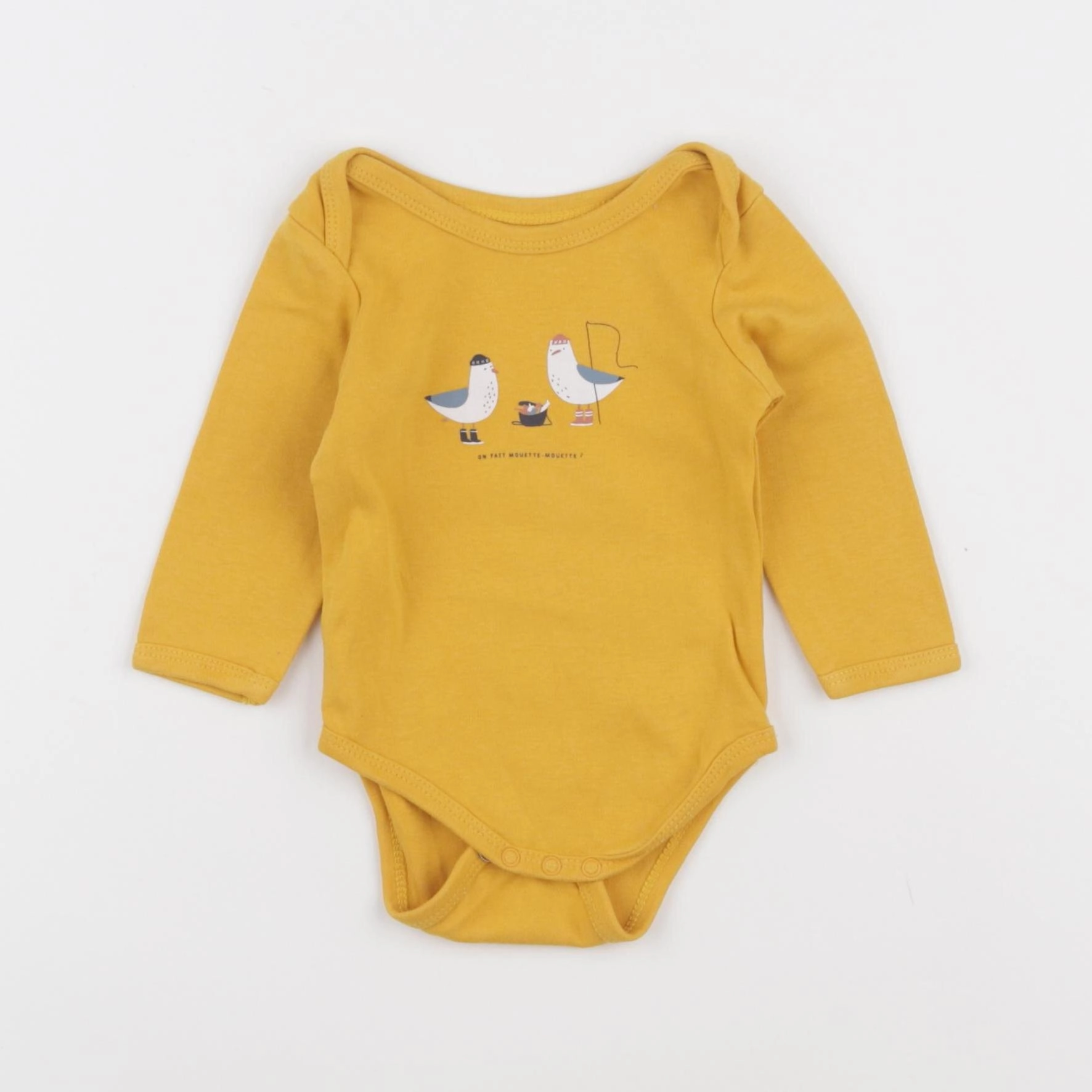 Vertbaudet - body jaune - 6 mois