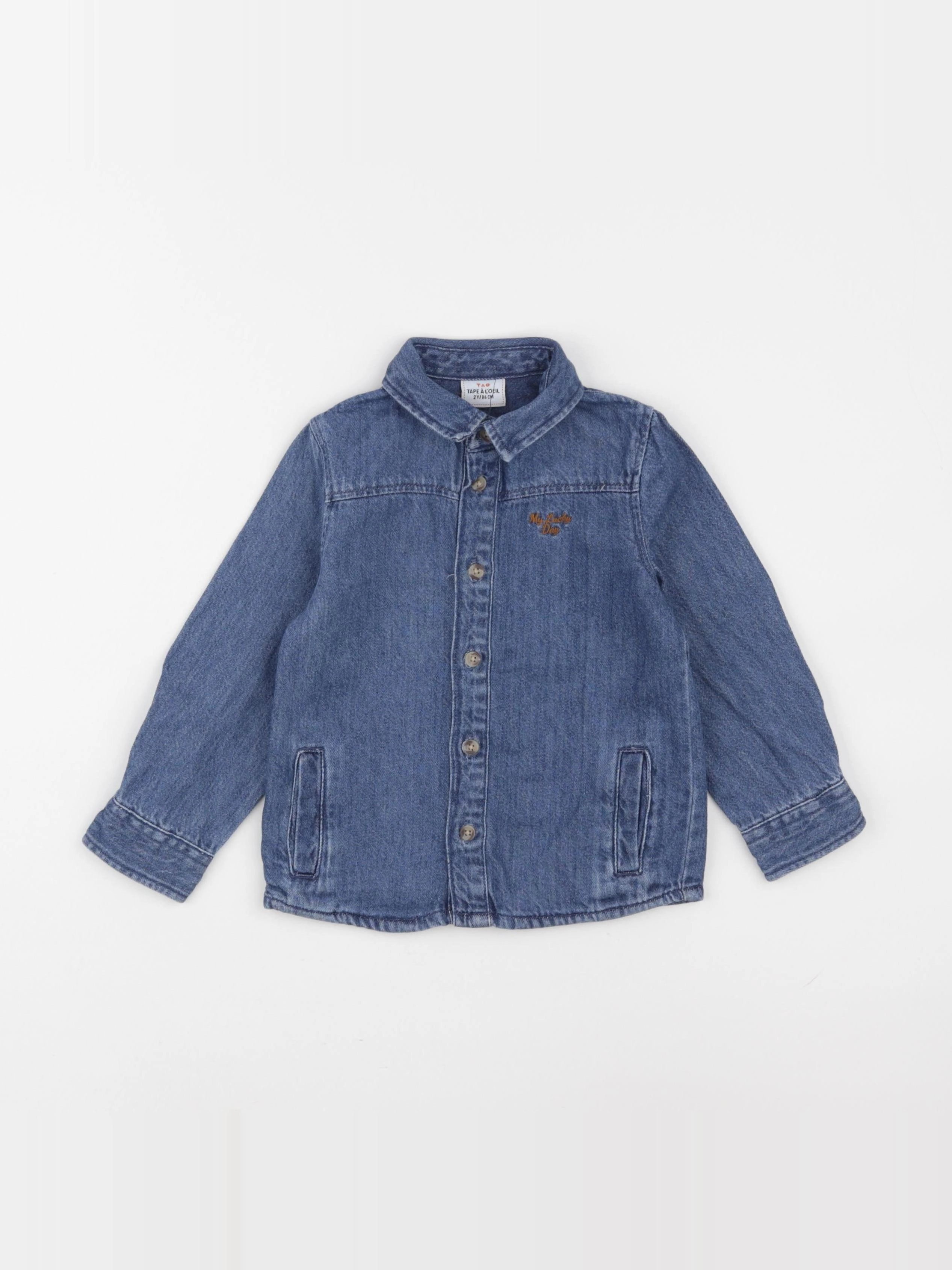 Tape à l'oeil - chemise bleu - 2 ans
