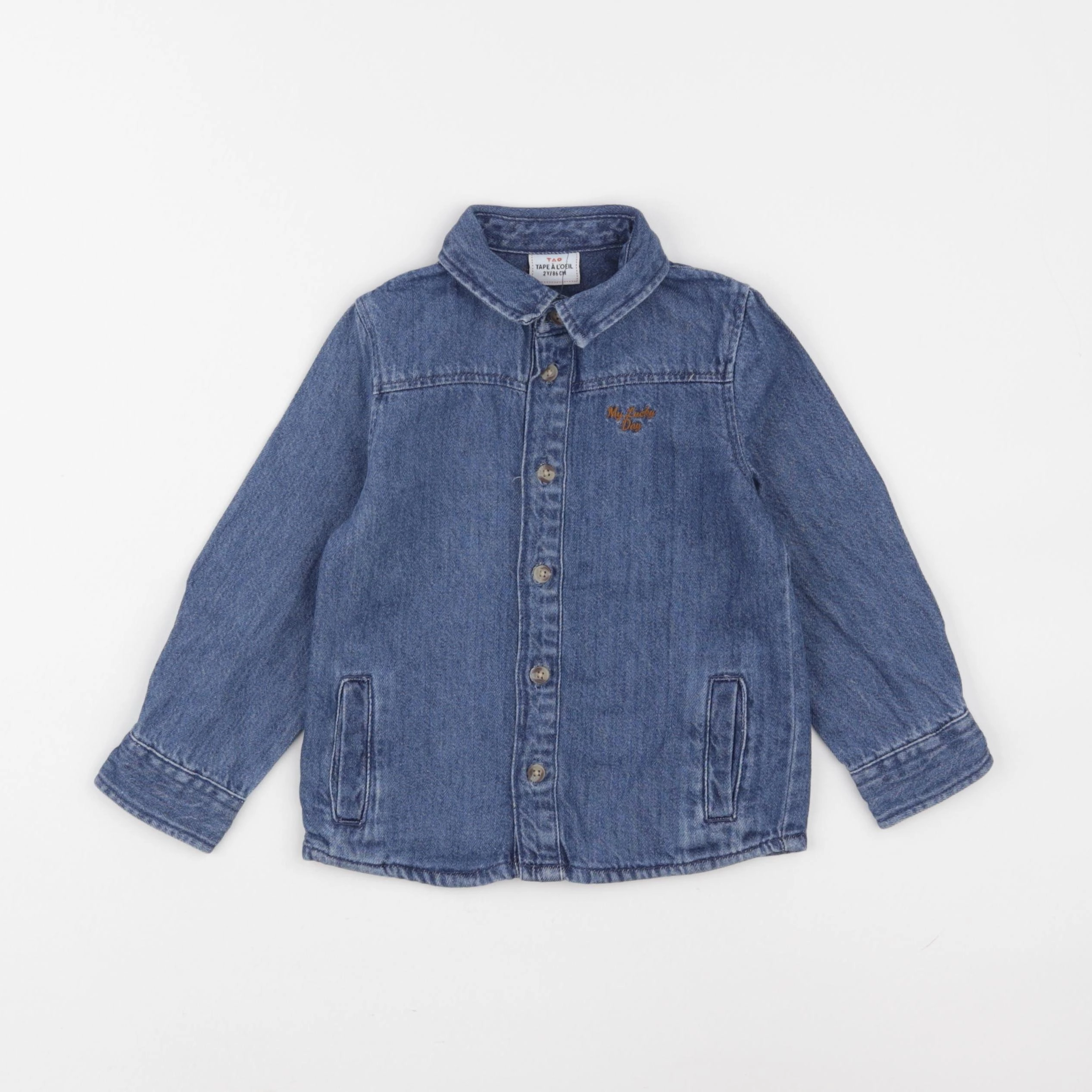 Tape à l'oeil - chemise bleu - 2 ans