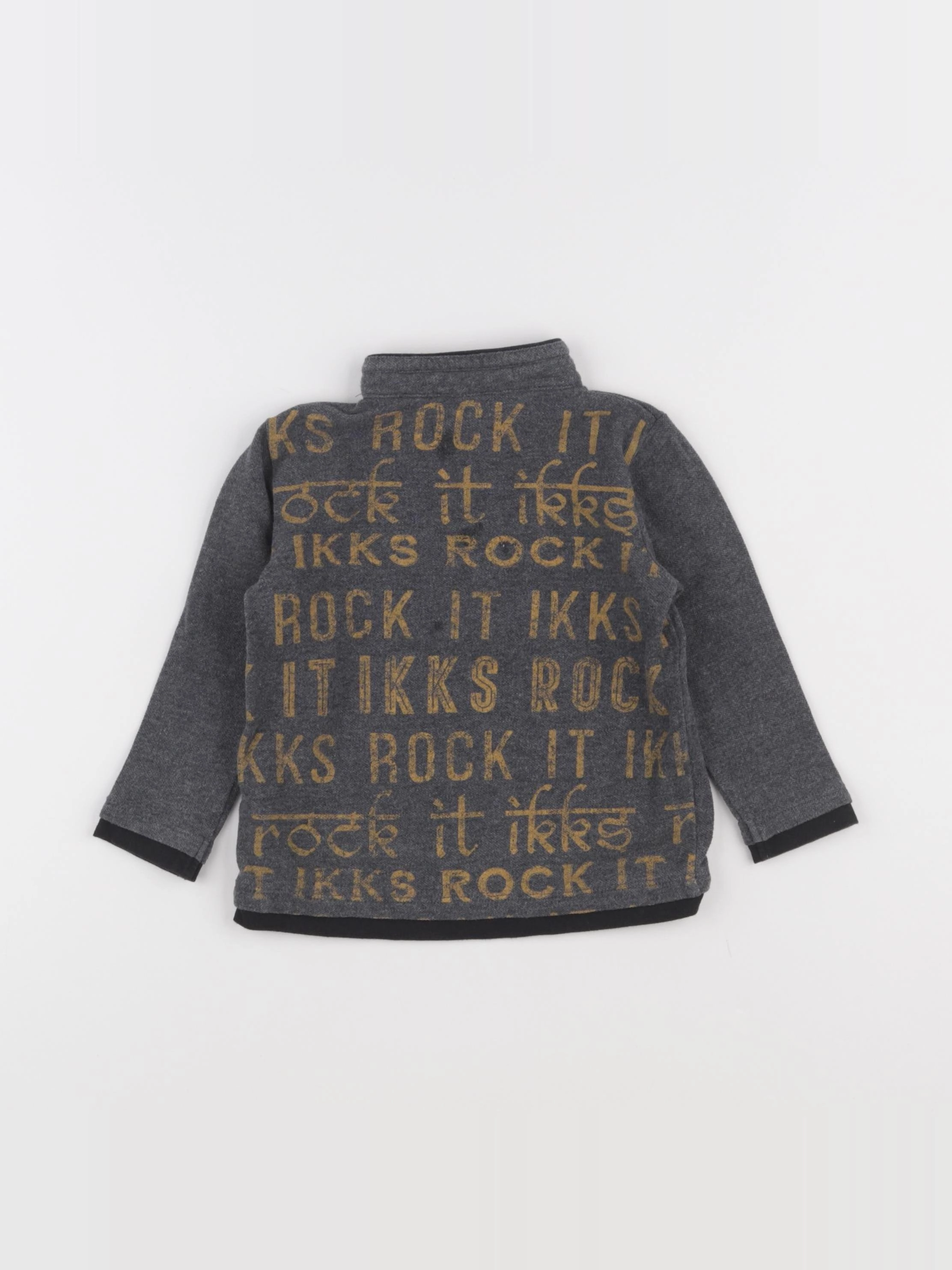 IKKS - polo imprimé au dos gris - 18 mois