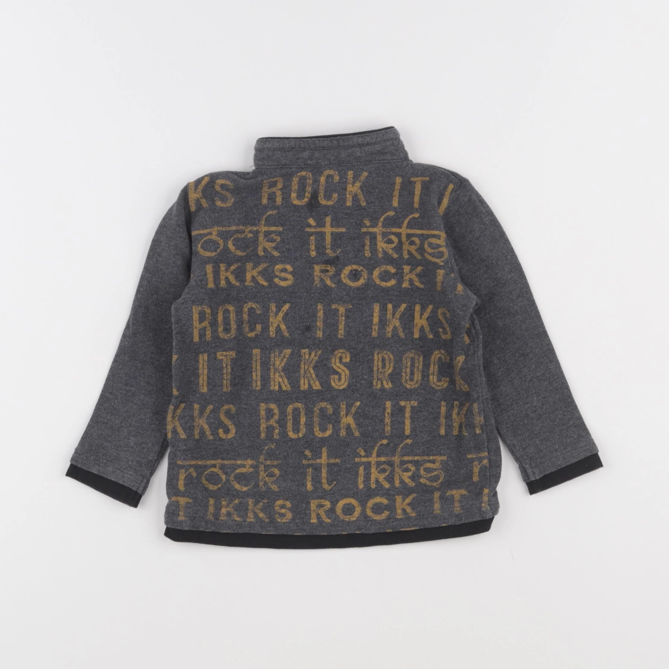 IKKS - polo imprimé au dos gris - 18 mois