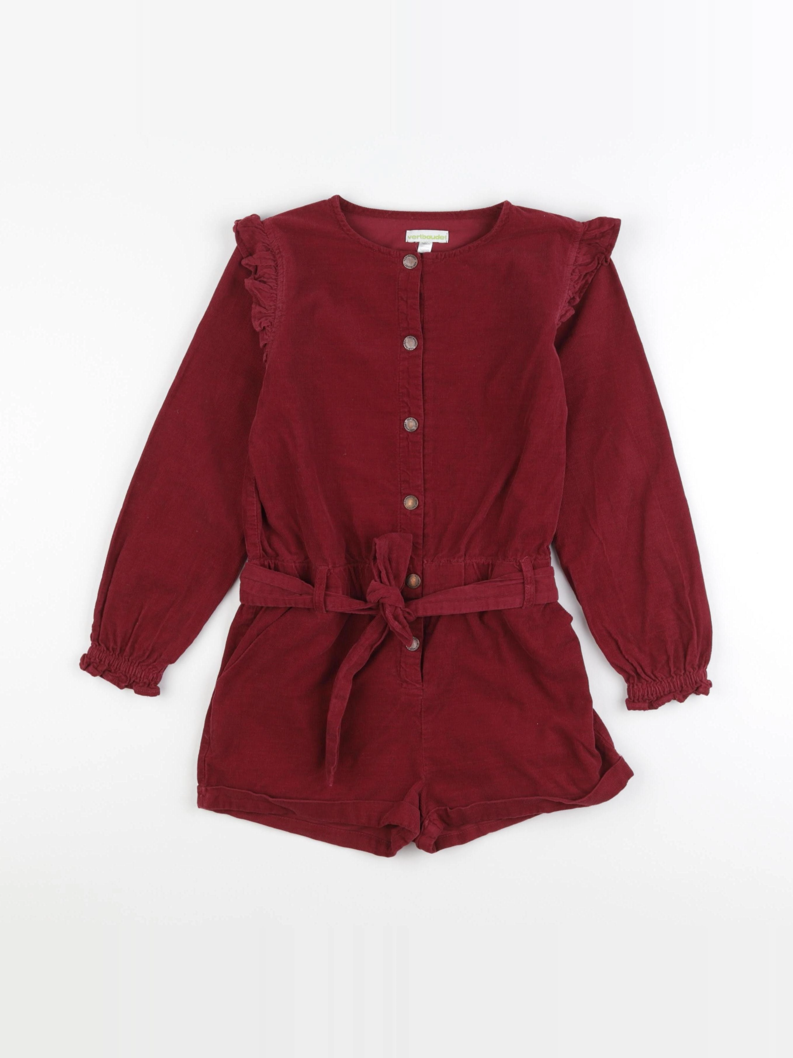 Vertbaudet - combinaison rouge - 10 ans
