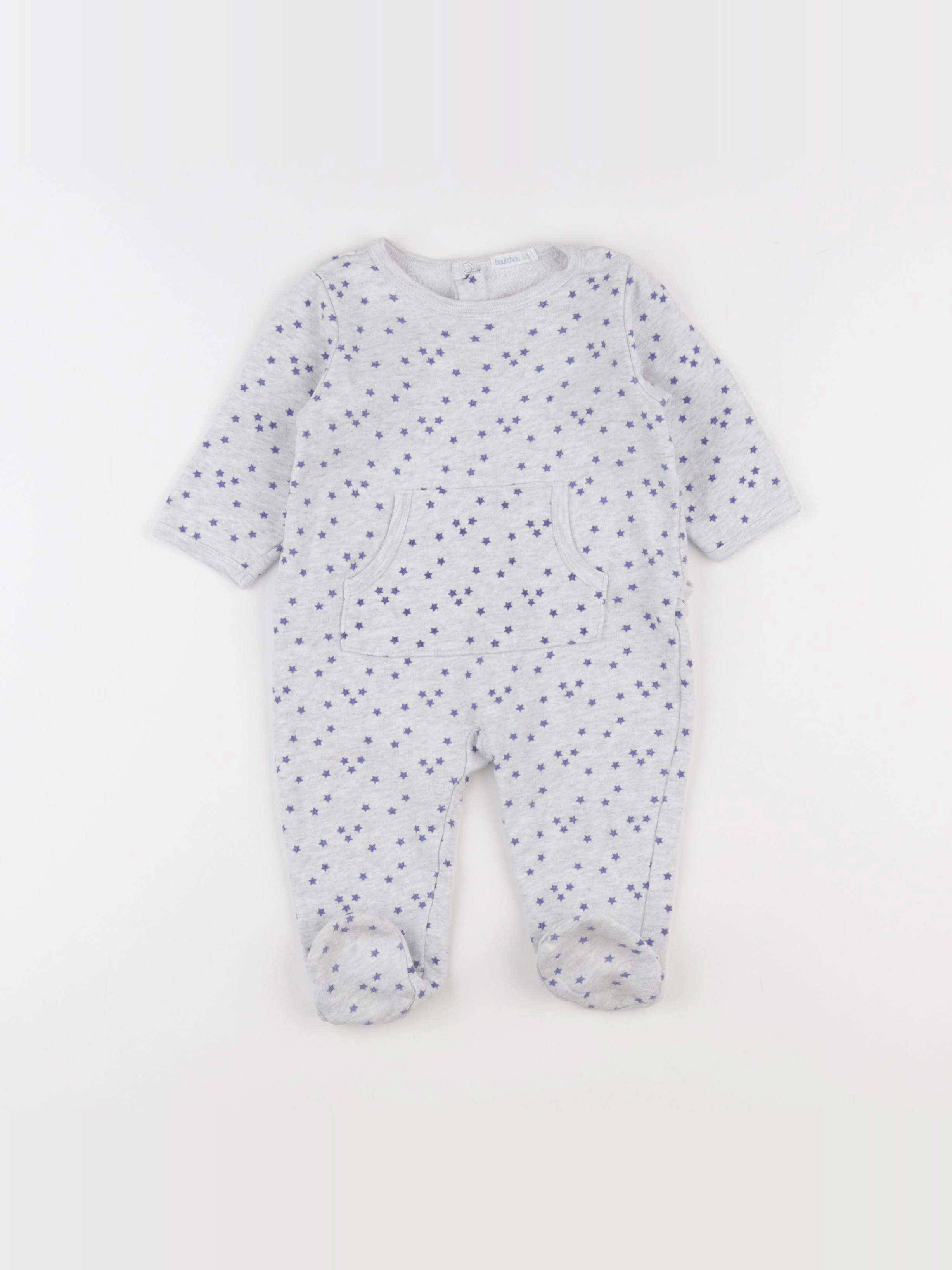 Boutchou - pyjama coton gris - 6 mois