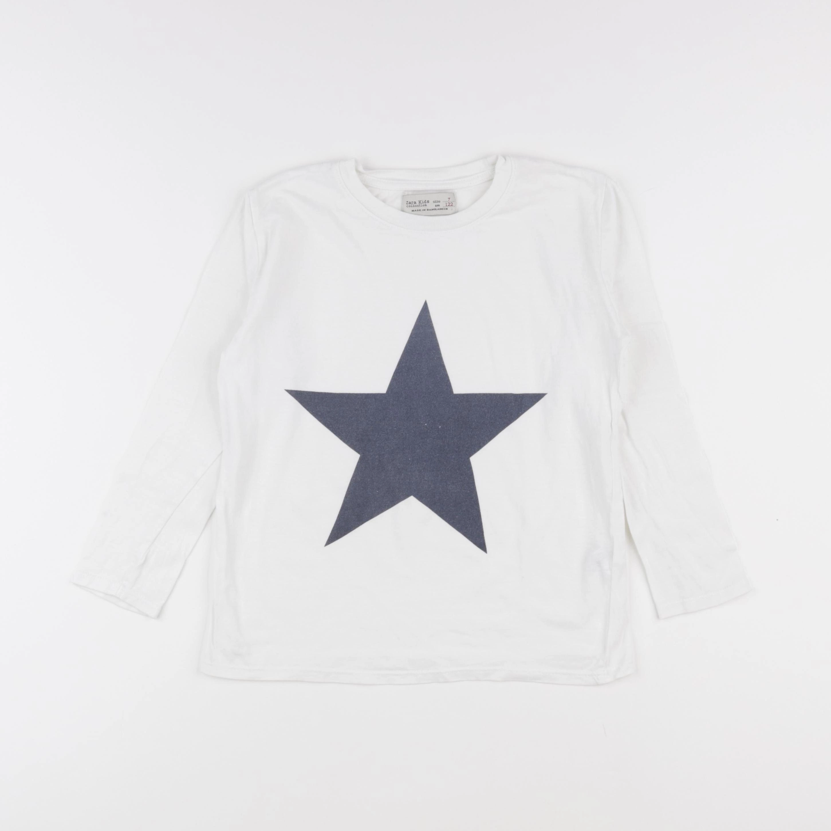 Zara - tee-shirt blanc - 7 ans