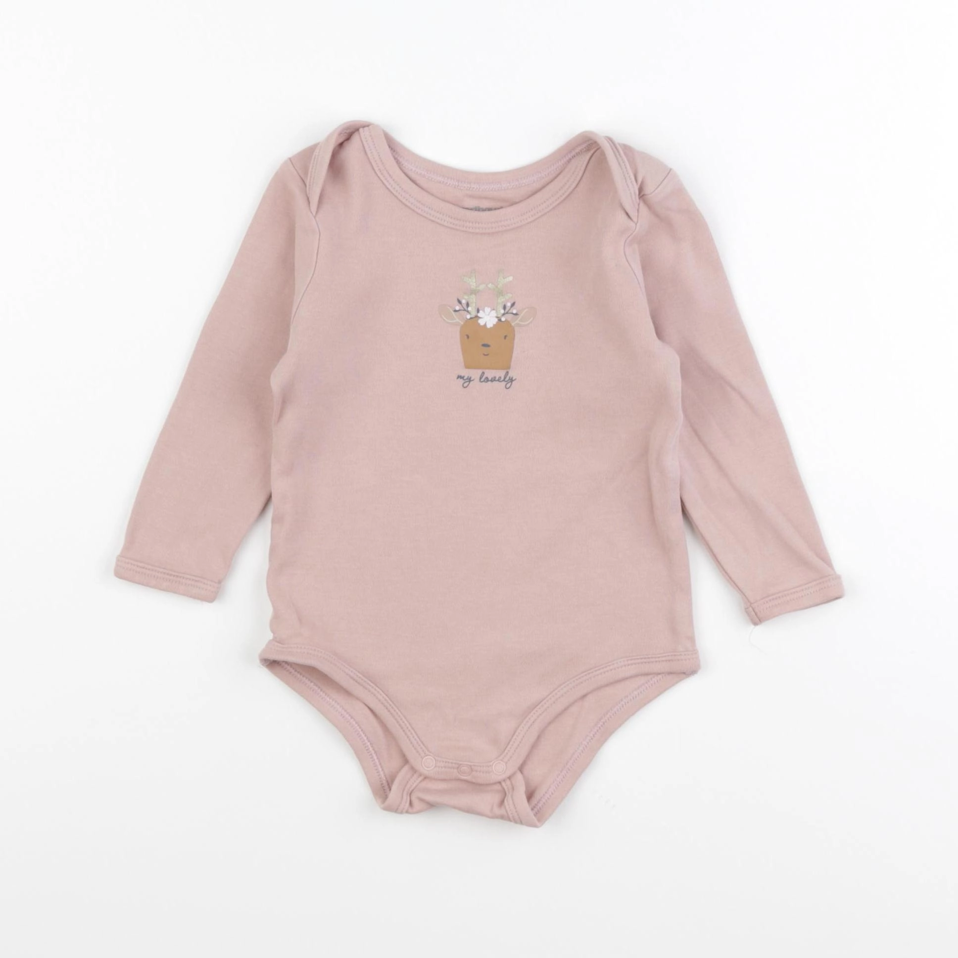 Vertbaudet - body rose - 18 mois