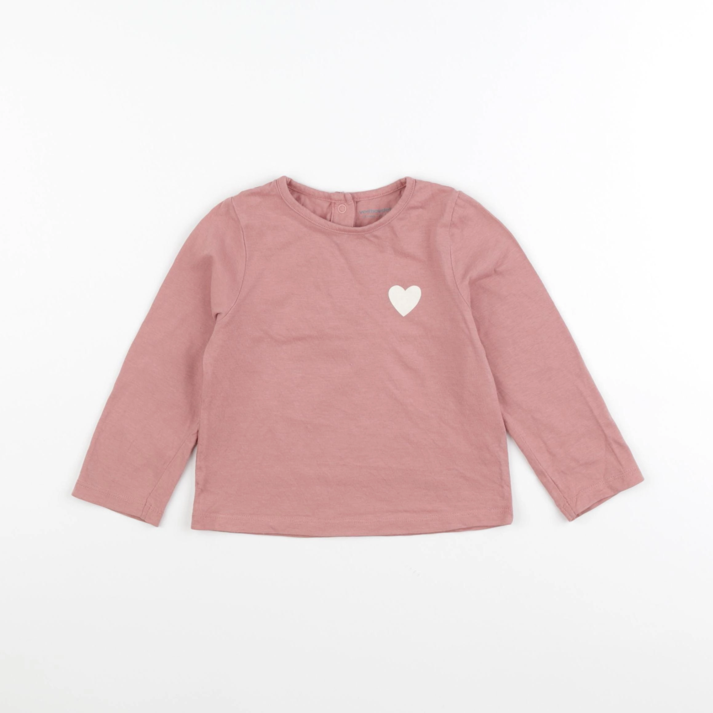 Vertbaudet - tee-shirt rose - 18 mois