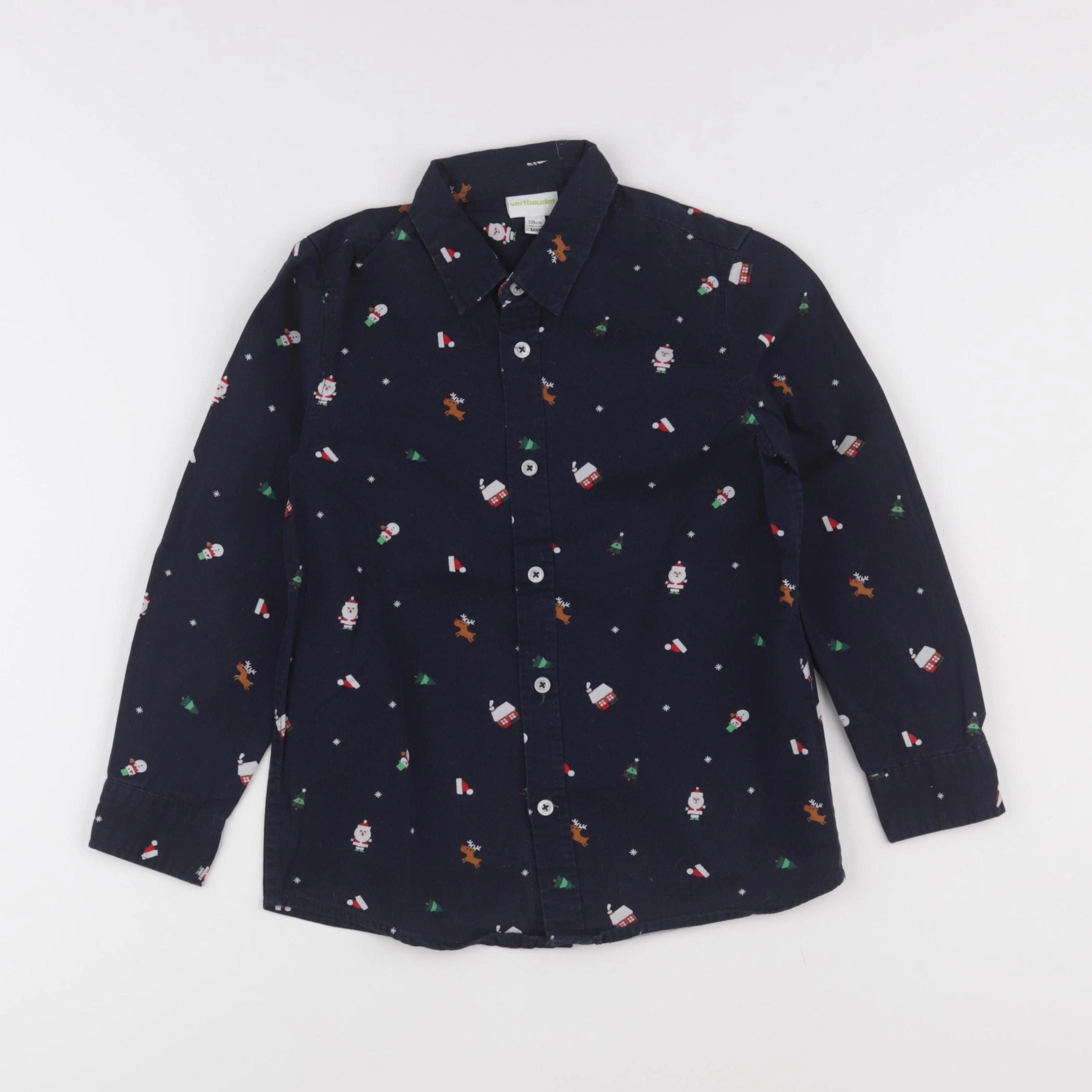Vertbaudet - chemise bleu - 8 ans