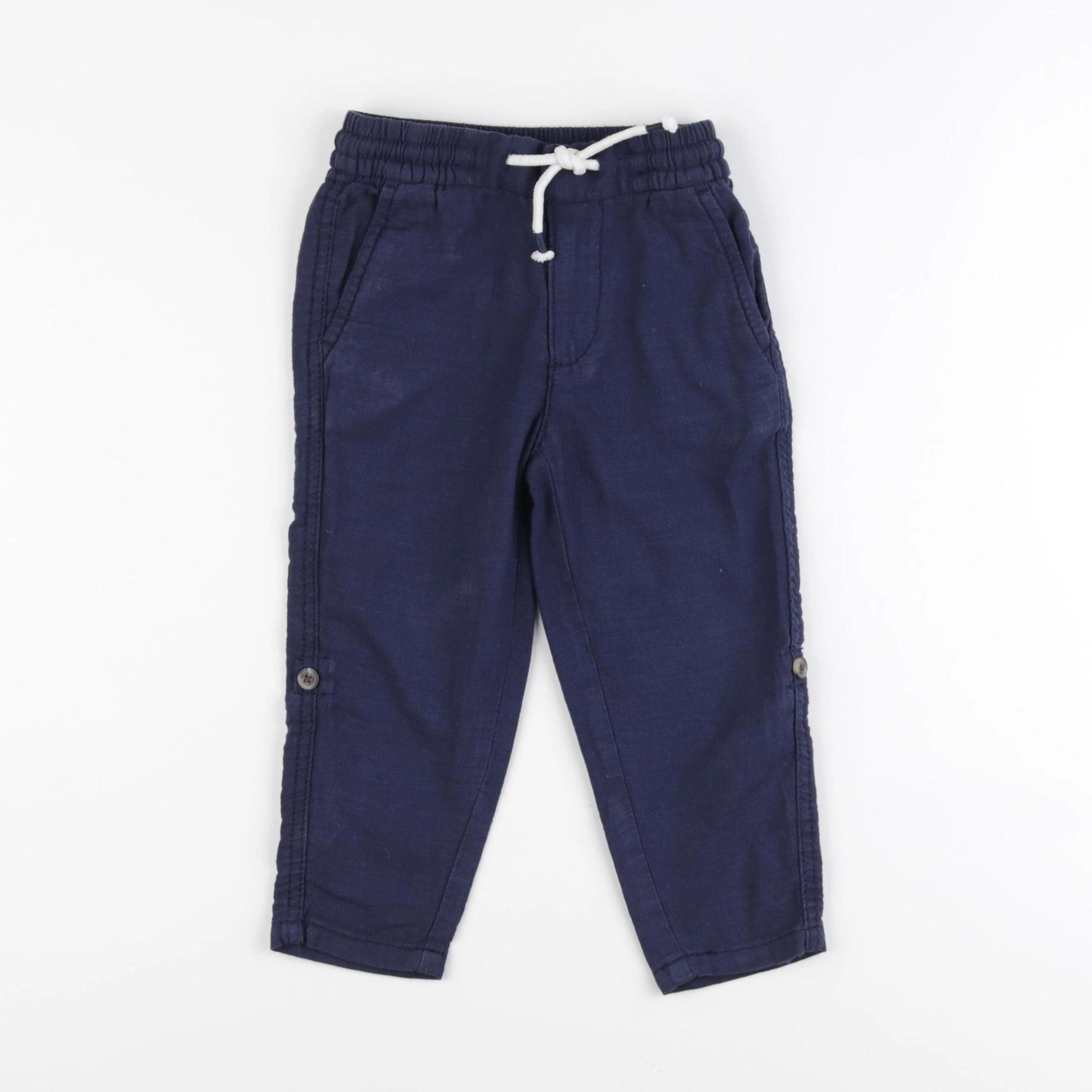 H&M - pantalon bleu - 18/24 mois