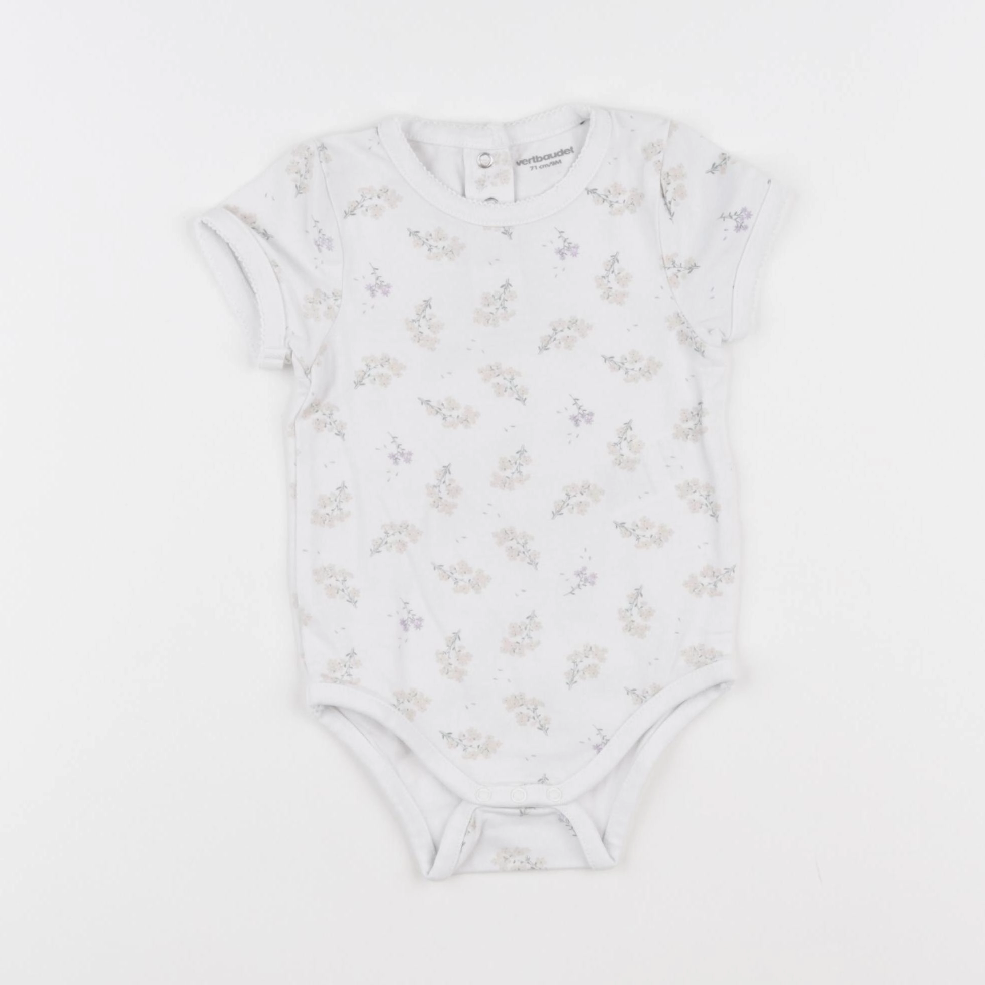 Vertbaudet - body blanc - 9 mois
