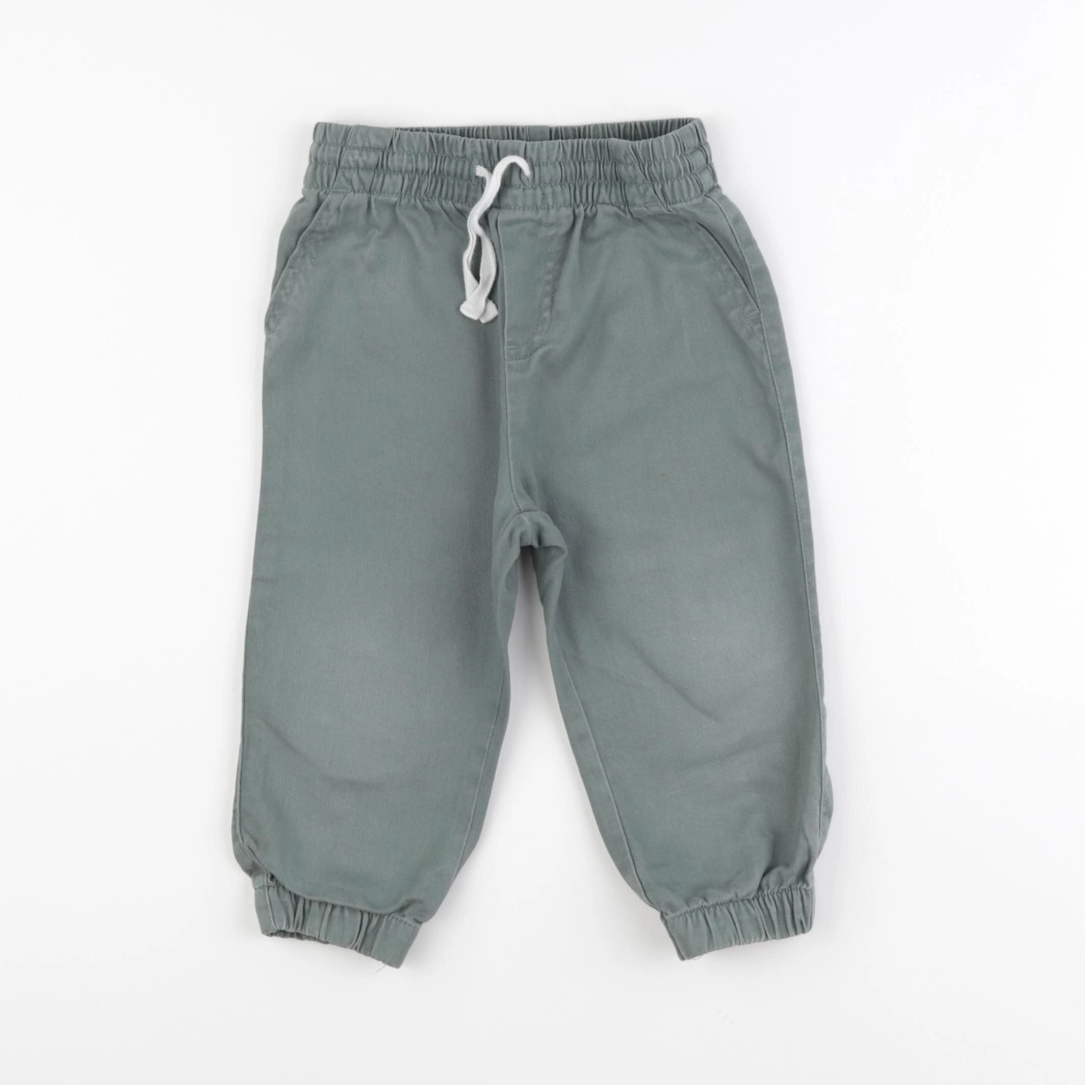 H&M - pantalon vert - 12/18 mois