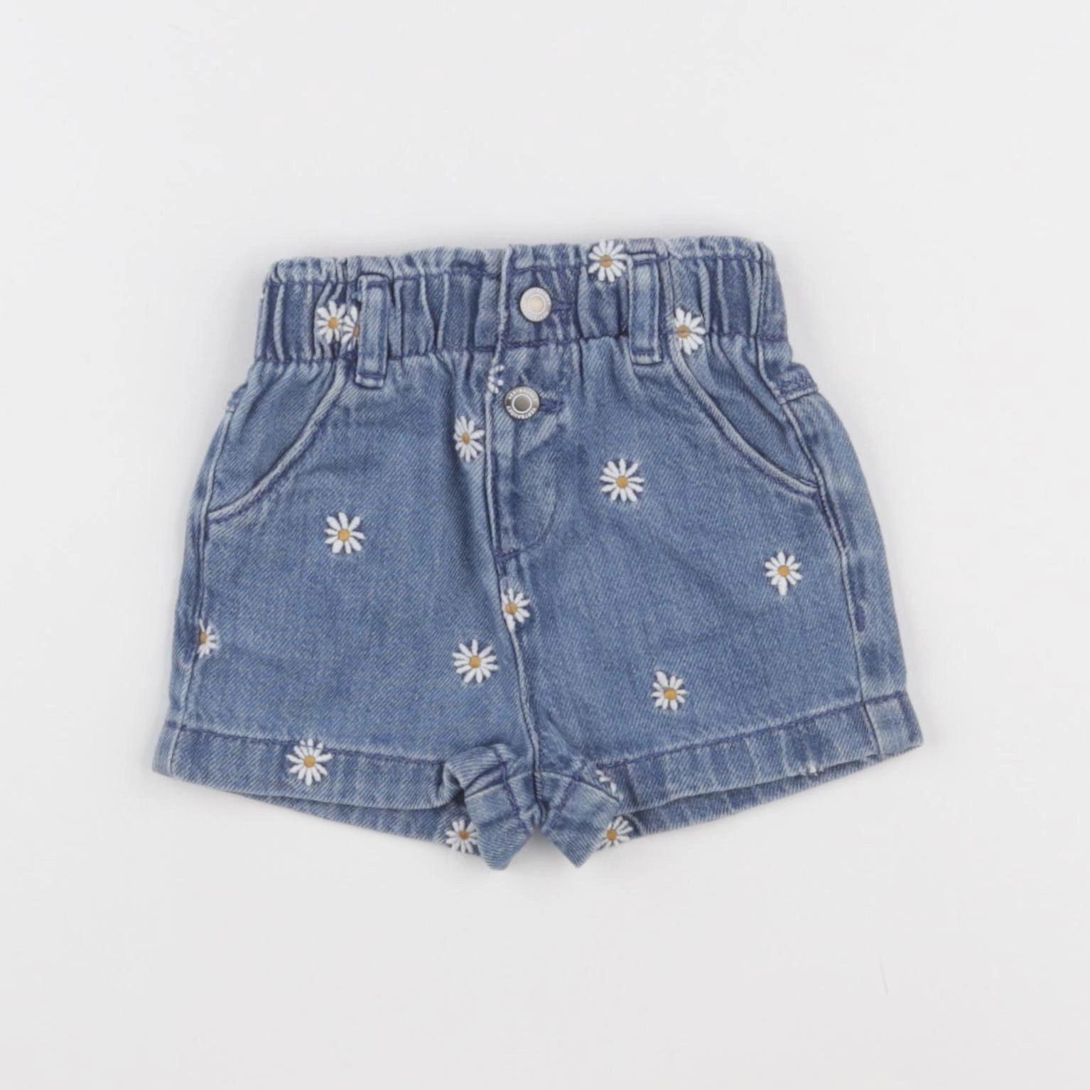 Vertbaudet - short bleu - 6 mois