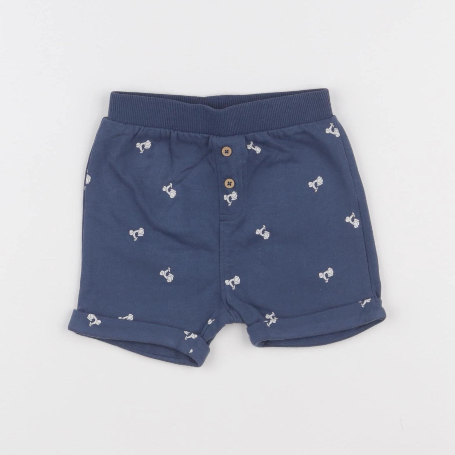 Vertbaudet - short bleu - 6 mois