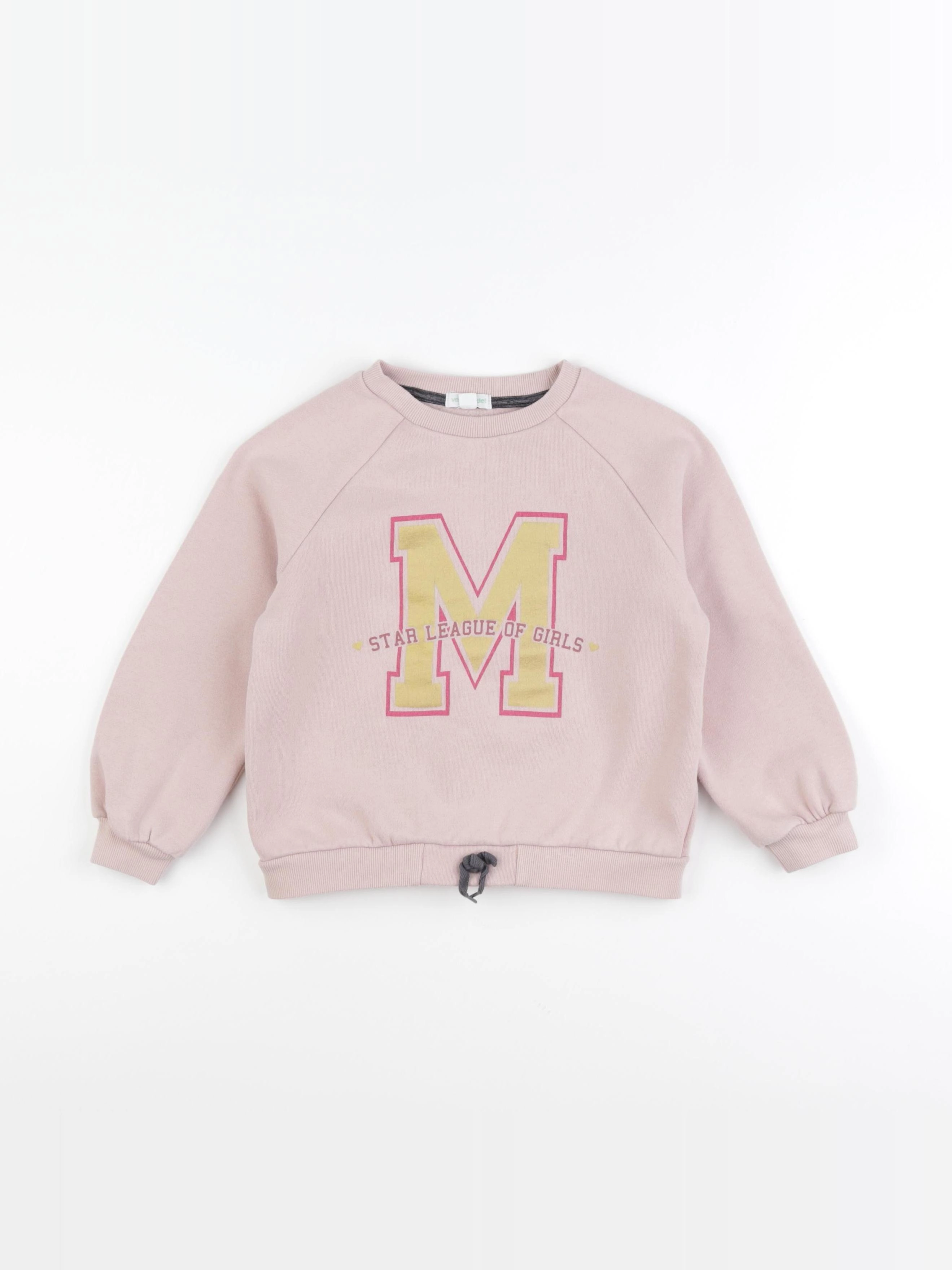 Vertbaudet - sweat rose - 5 ans