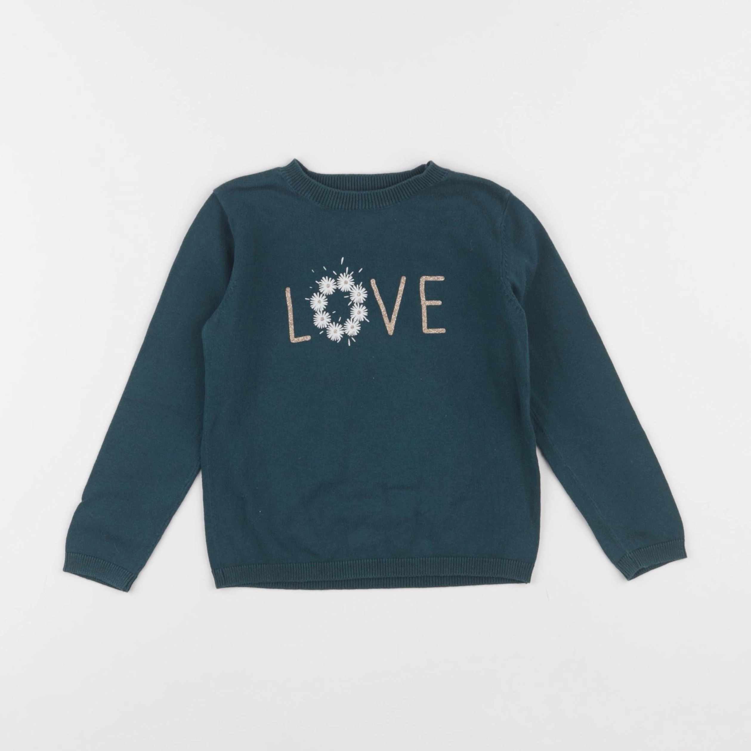 Vertbaudet - pull vert - 3 ans