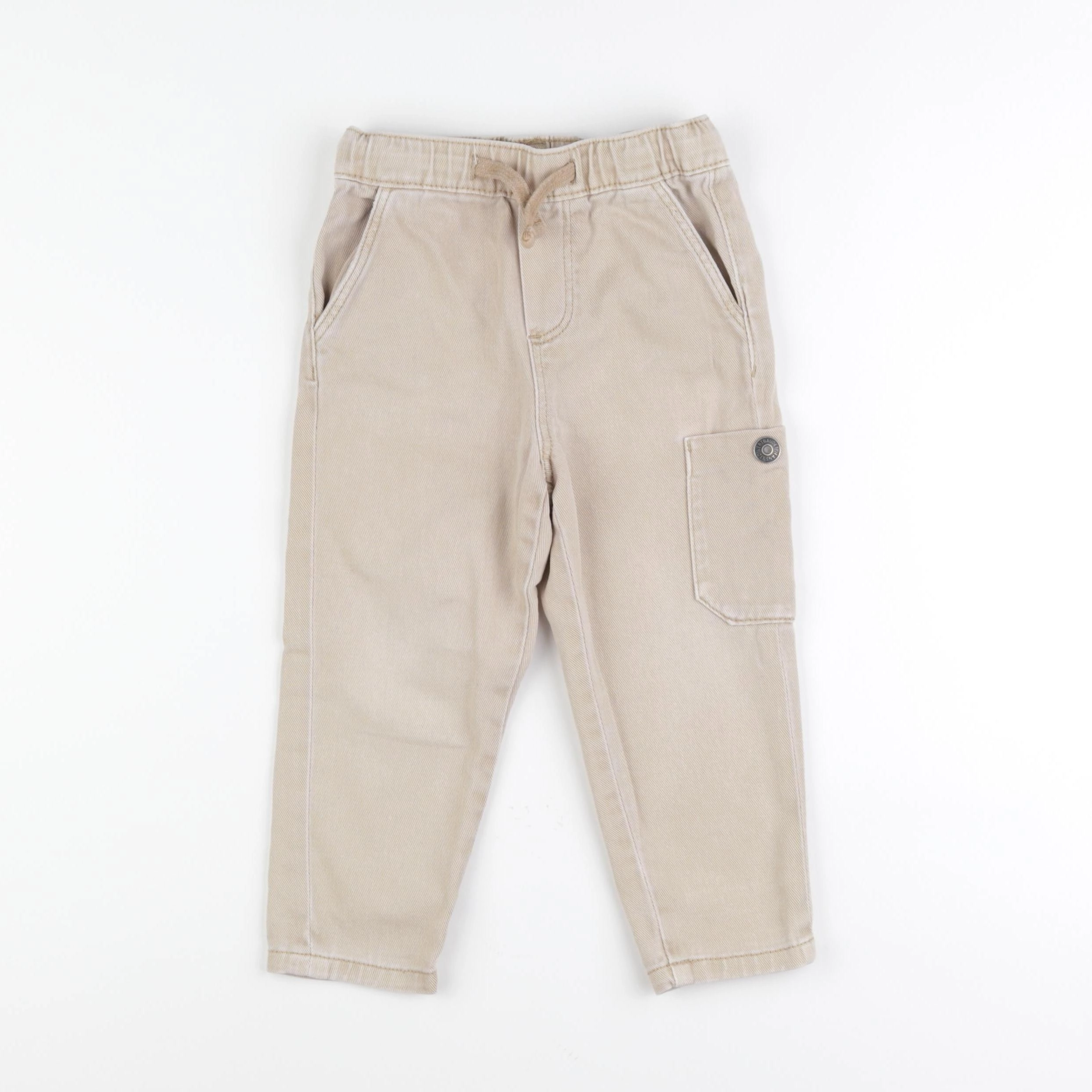 Vertbaudet - jean beige - 3 ans