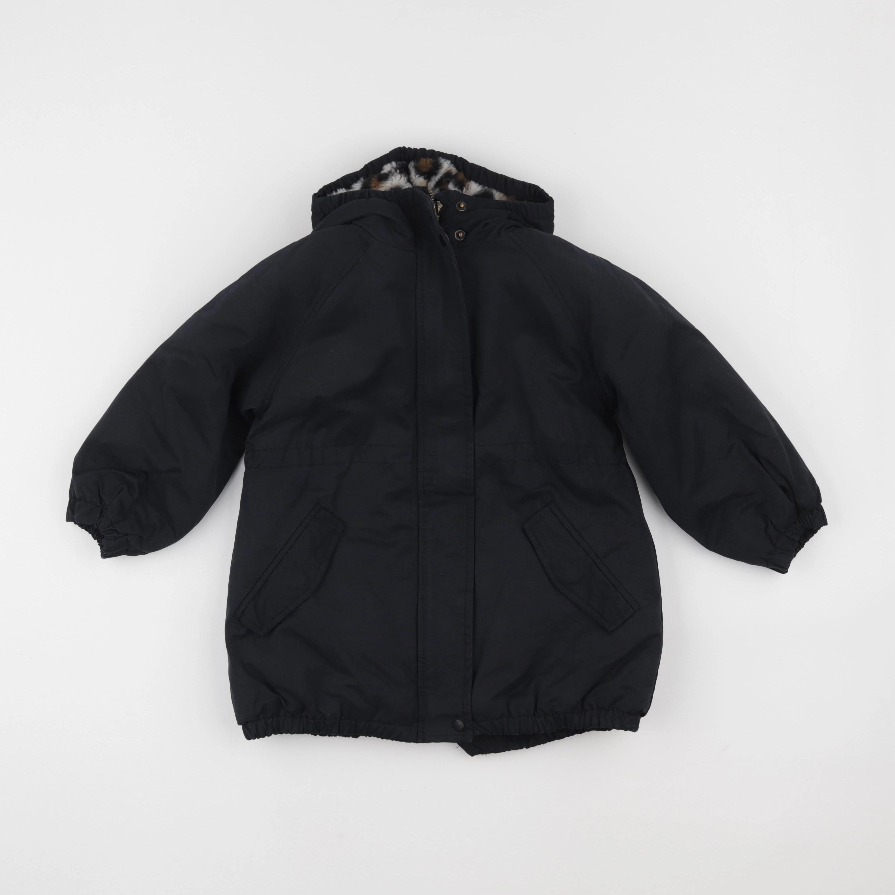Vertbaudet - veste doublé noir - 6 ans