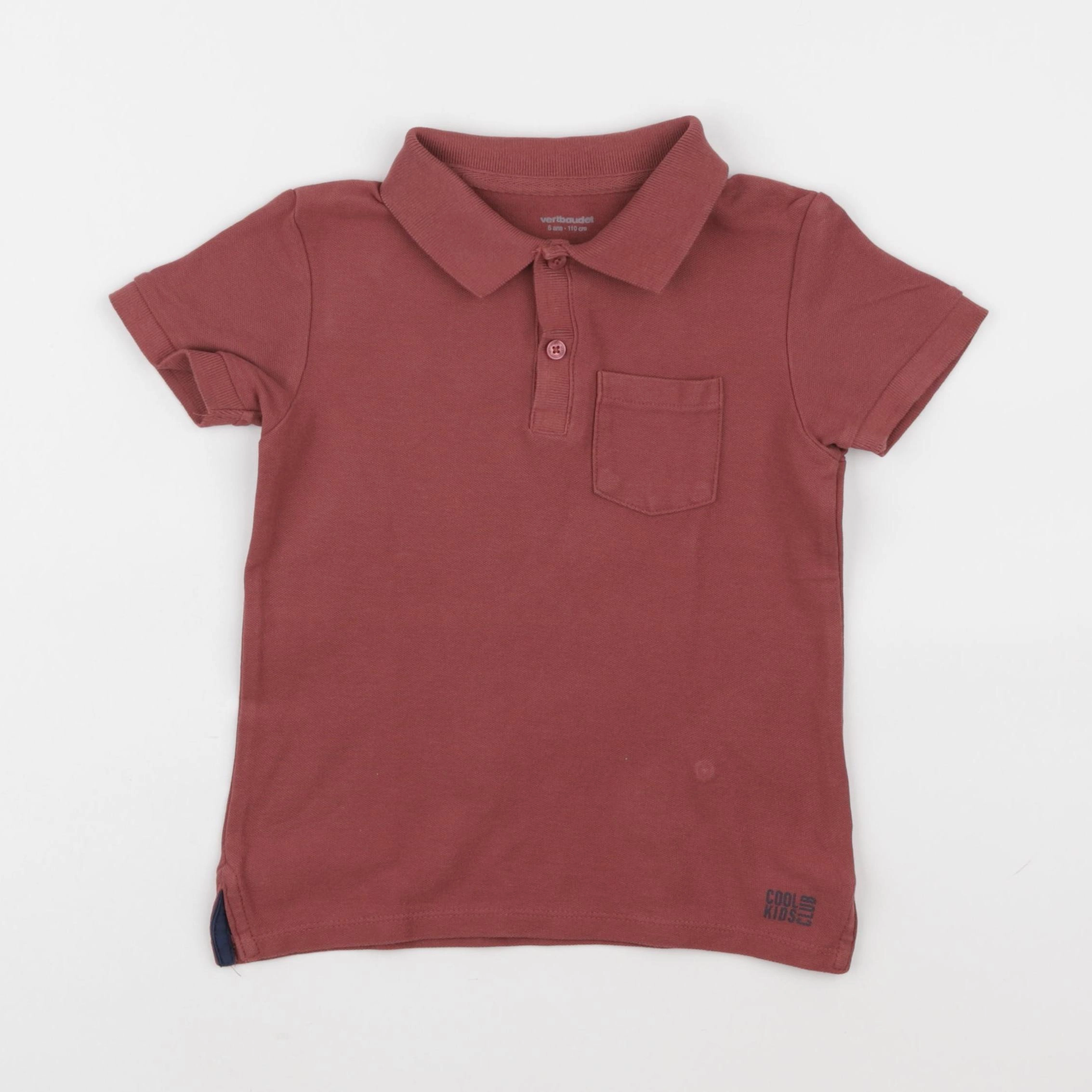 Vertbaudet - polo marron - 5 ans