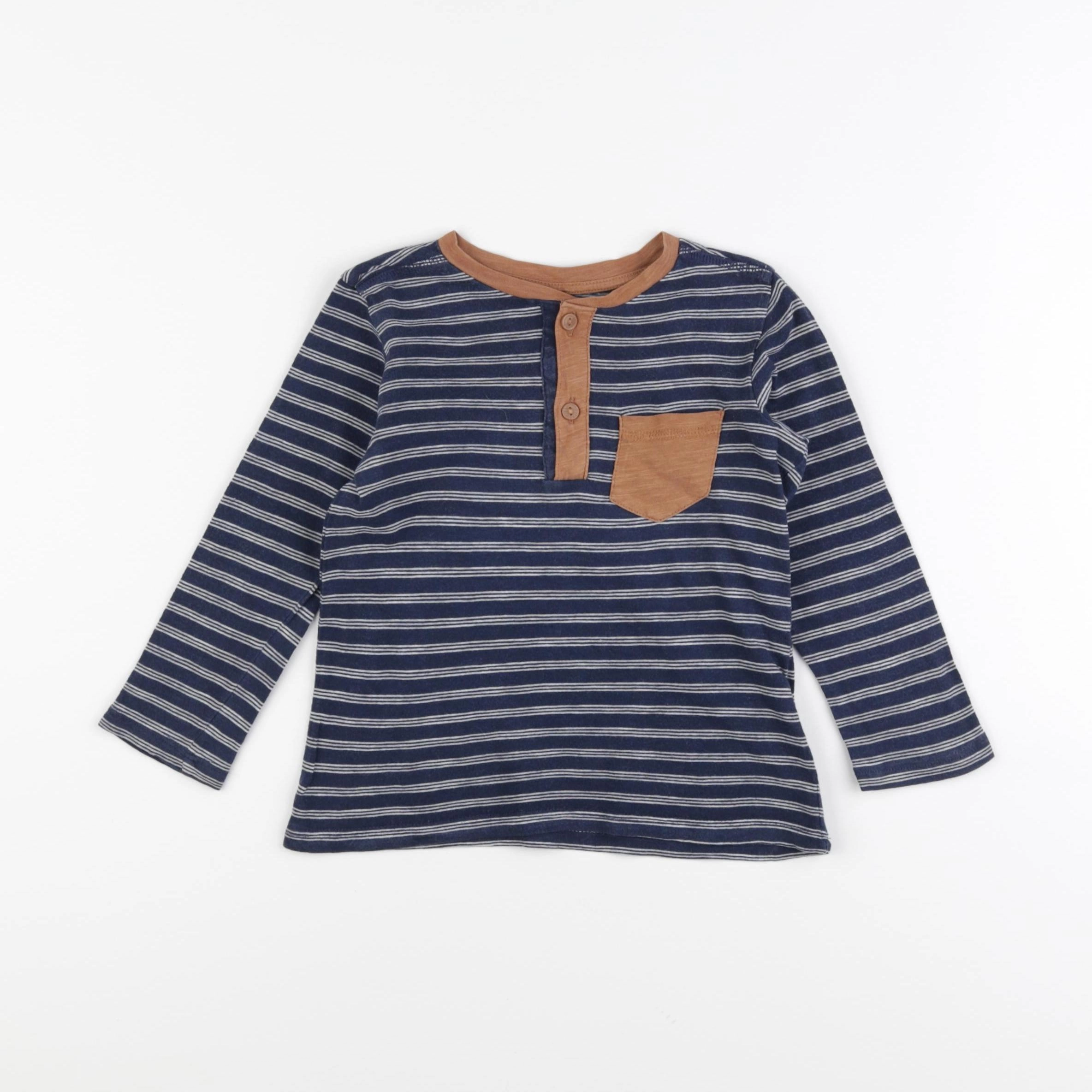 H&M - tee-shirt bleu - 12/18 mois
