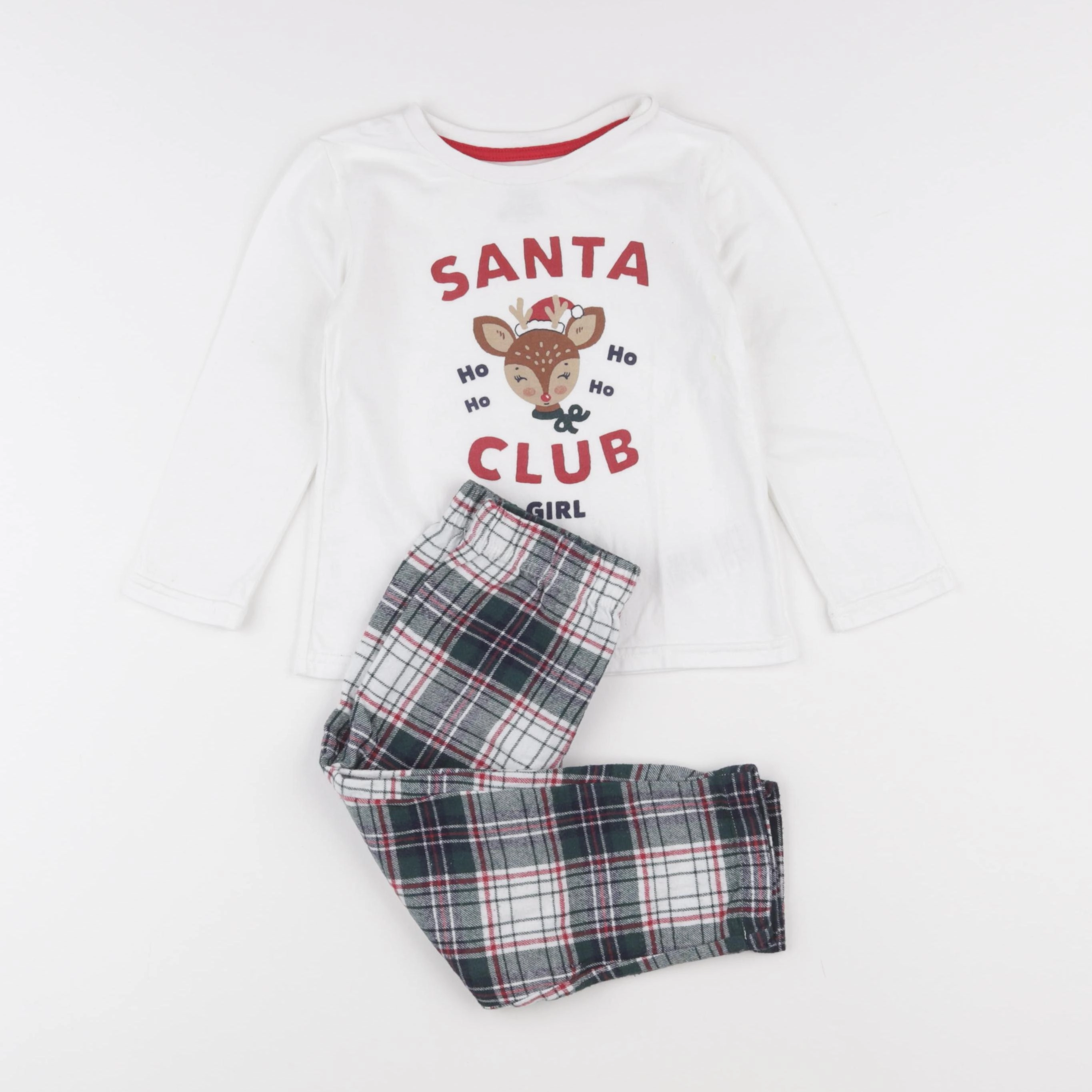 Vertbaudet - pyjama coton blanc - 3 ans