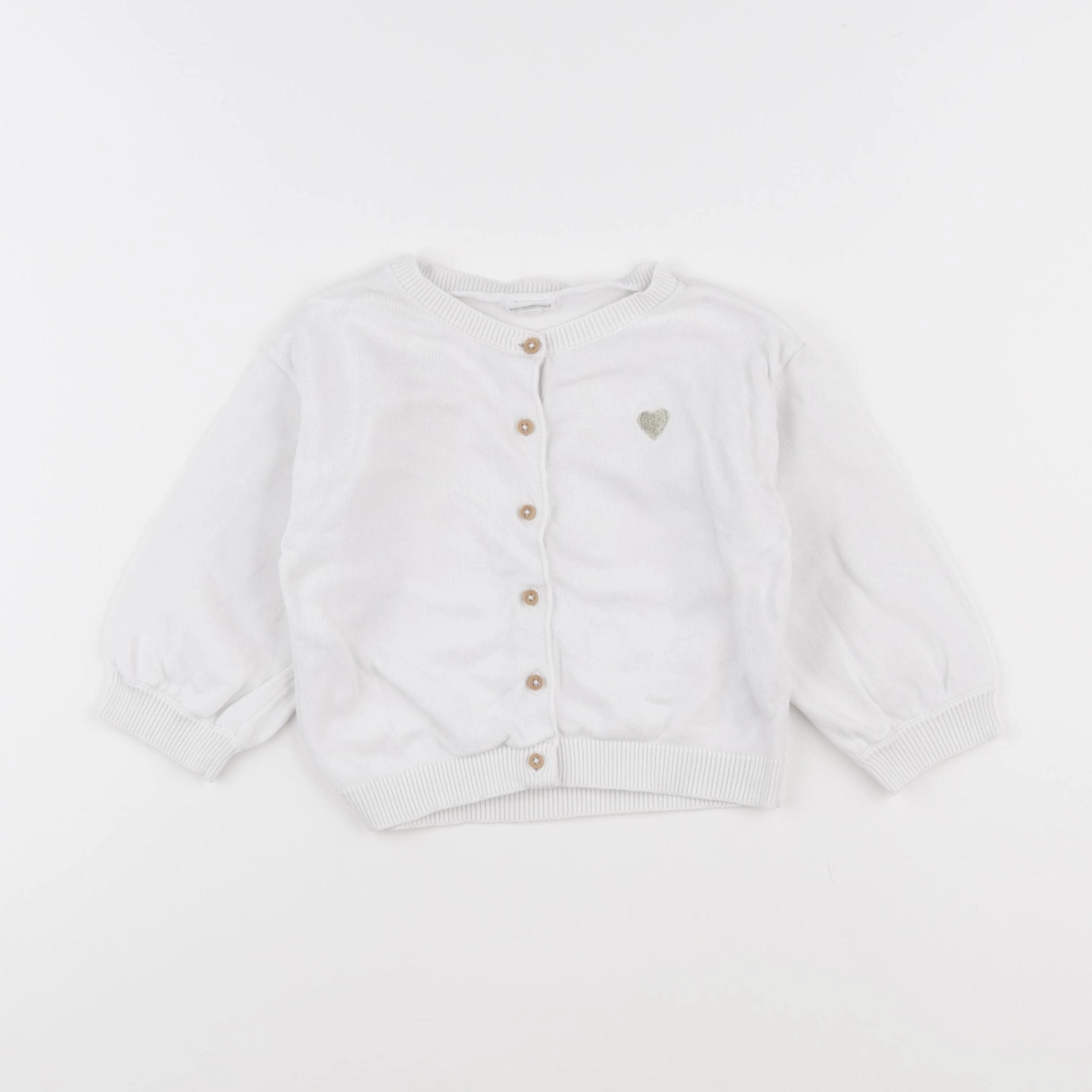 Vertbaudet - gilet blanc - 24 mois