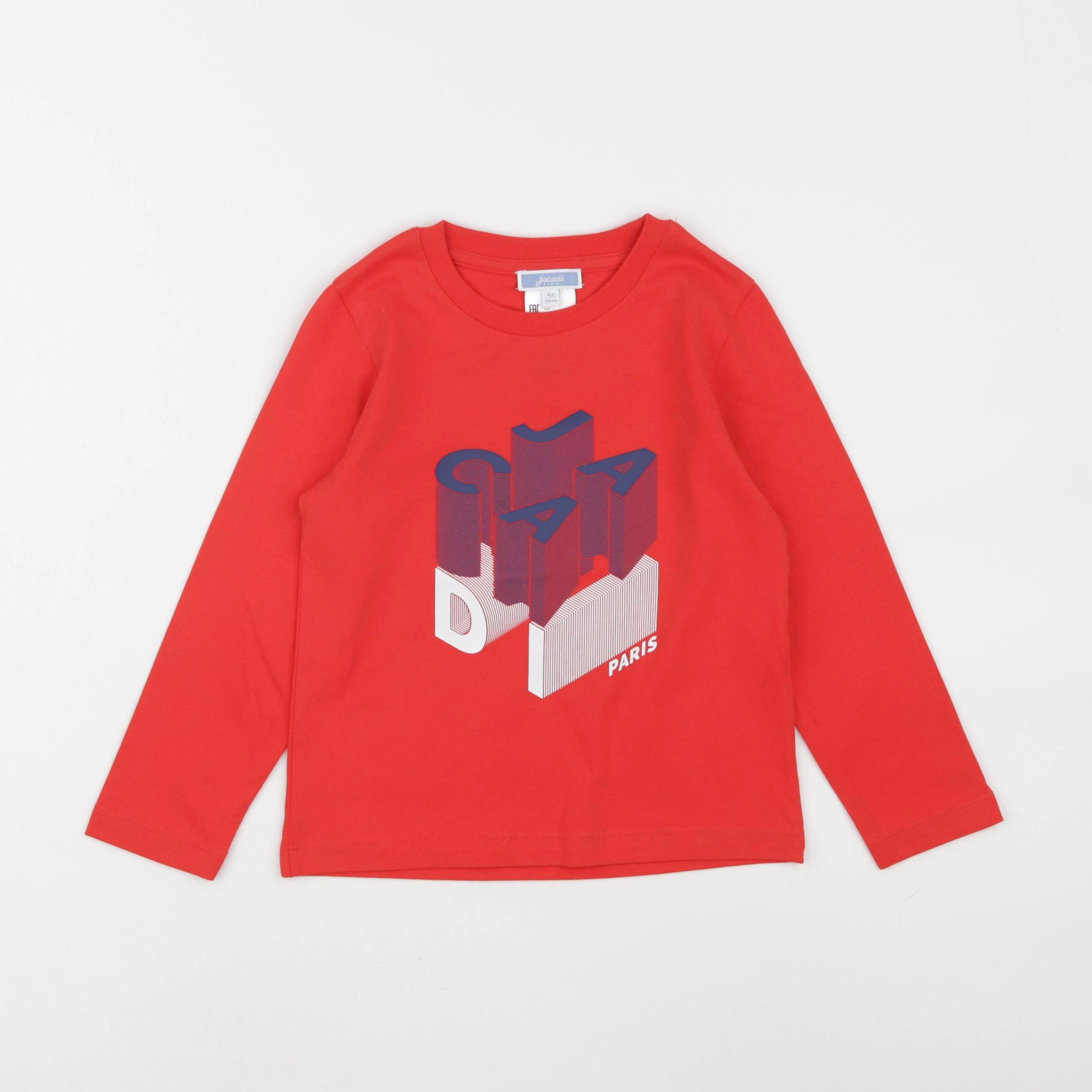 Jacadi - tee-shirt rouge - 4 ans
