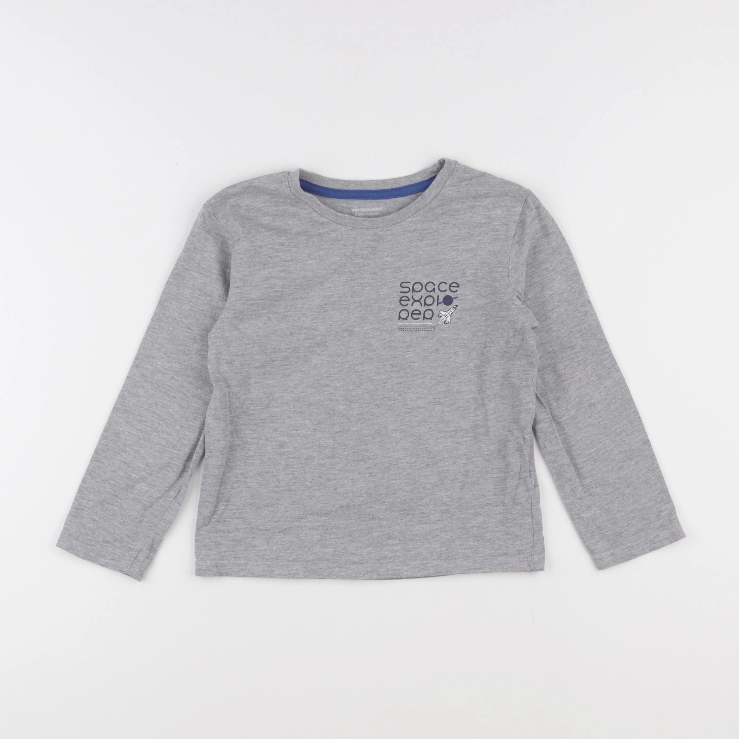 Vertbaudet - tee-shirt gris - 6 ans