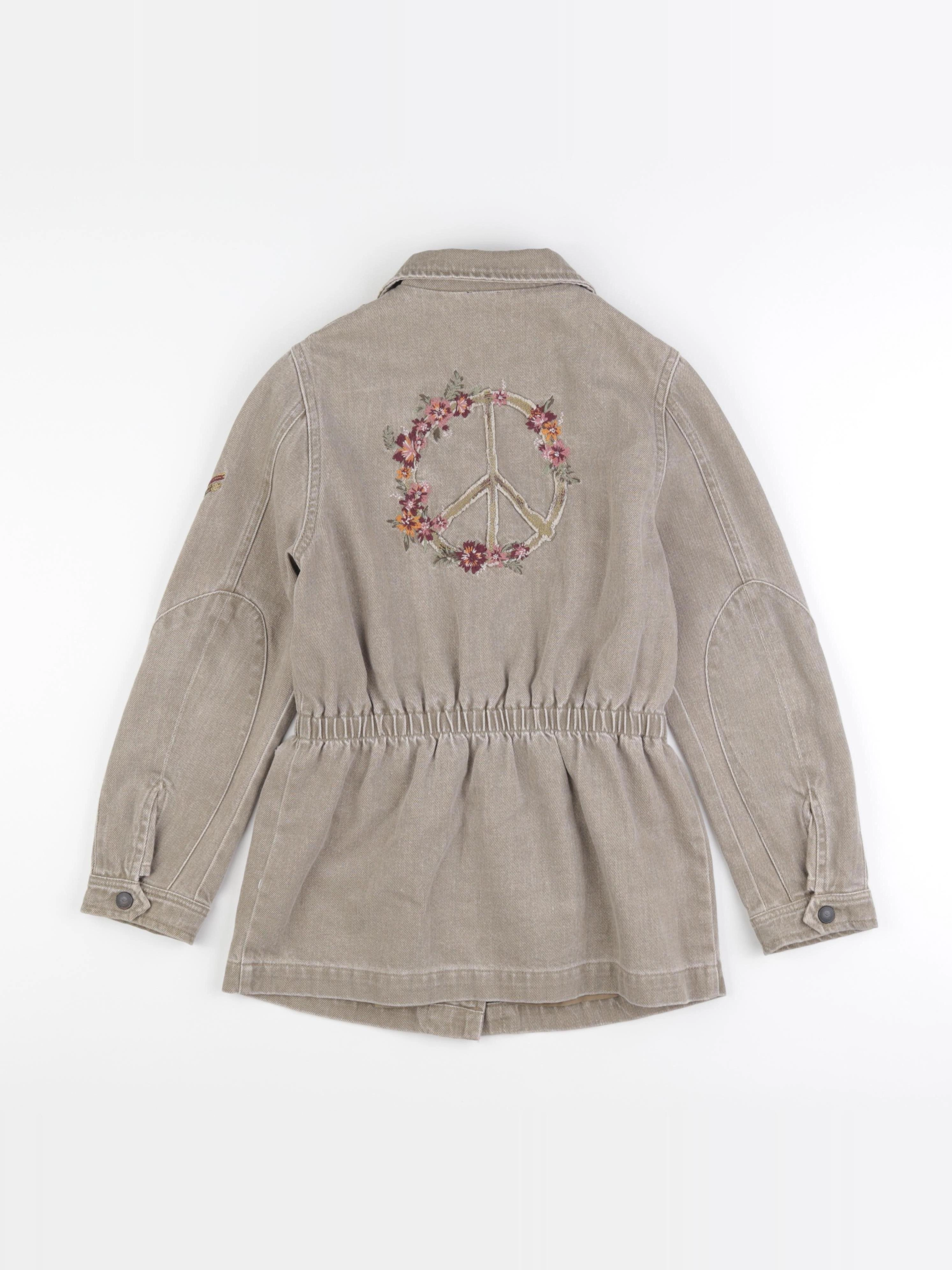 IKKS - veste imprimé au dos marron - 10 ans