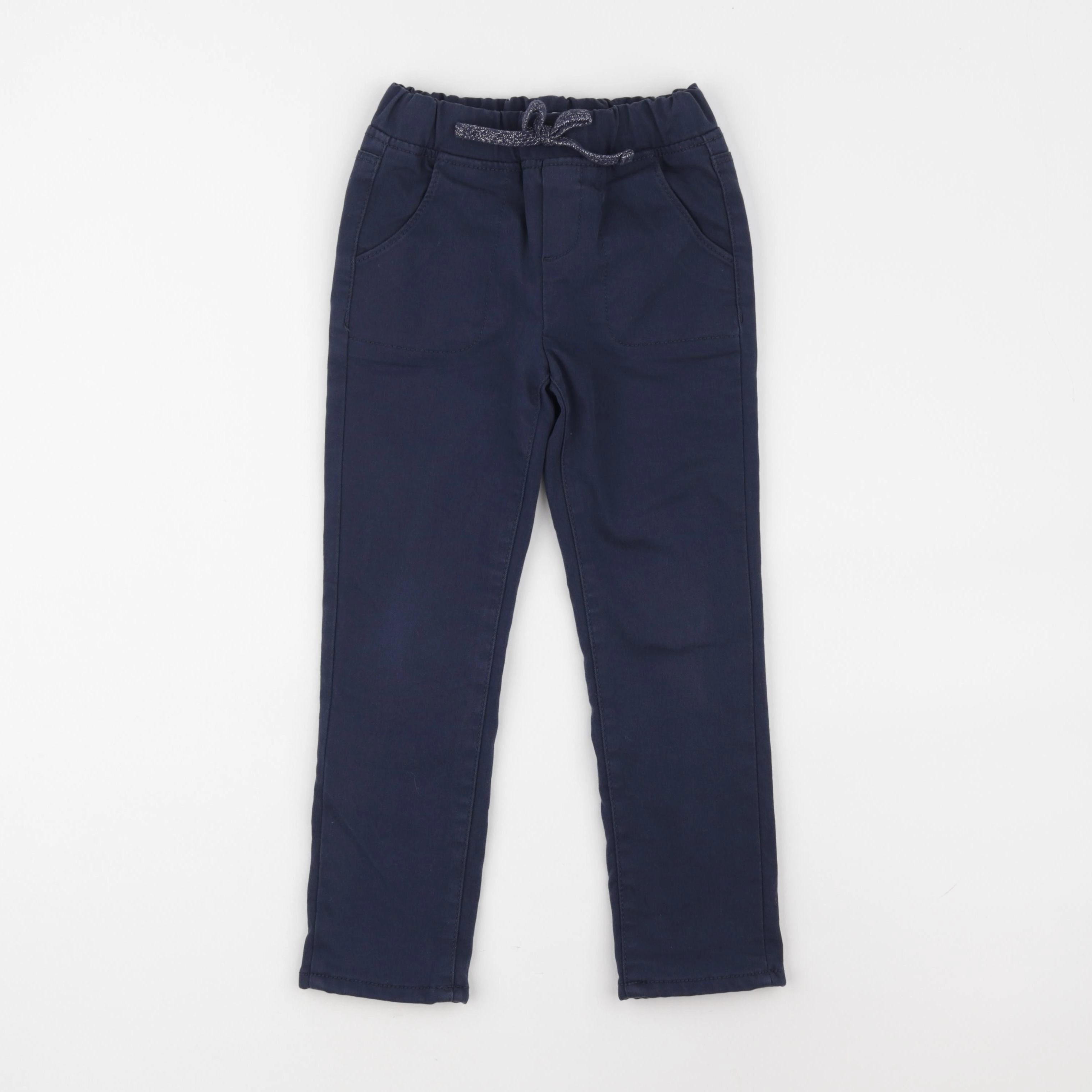 Vertbaudet - pantalon doublé bleu - 6 ans
