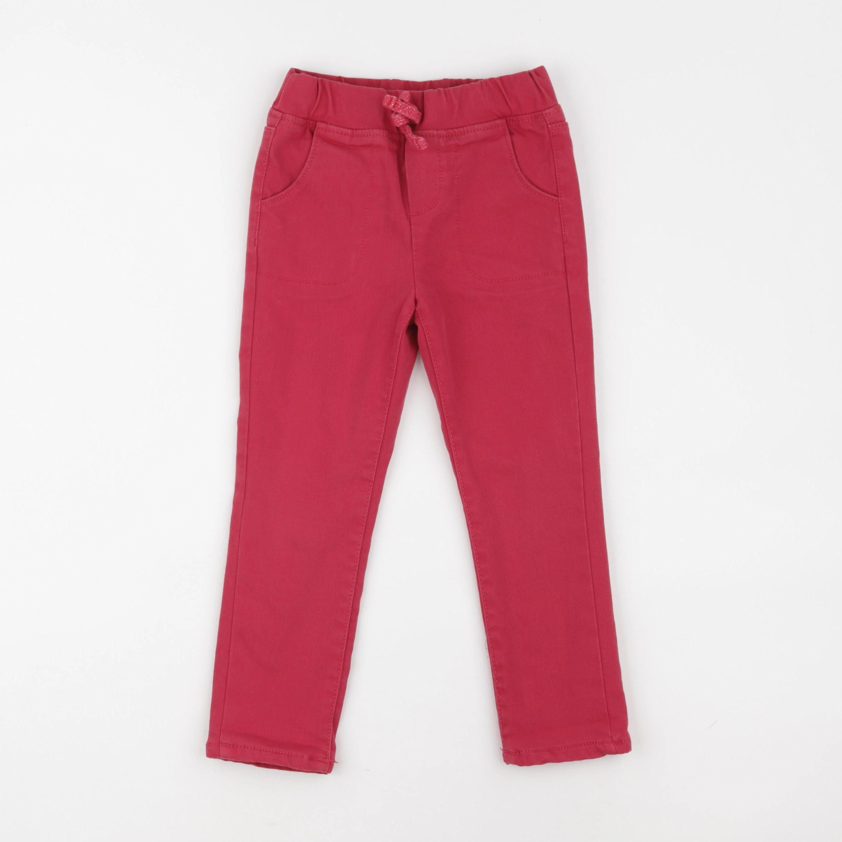 Vertbaudet - pantalon doublé rouge - 5 ans