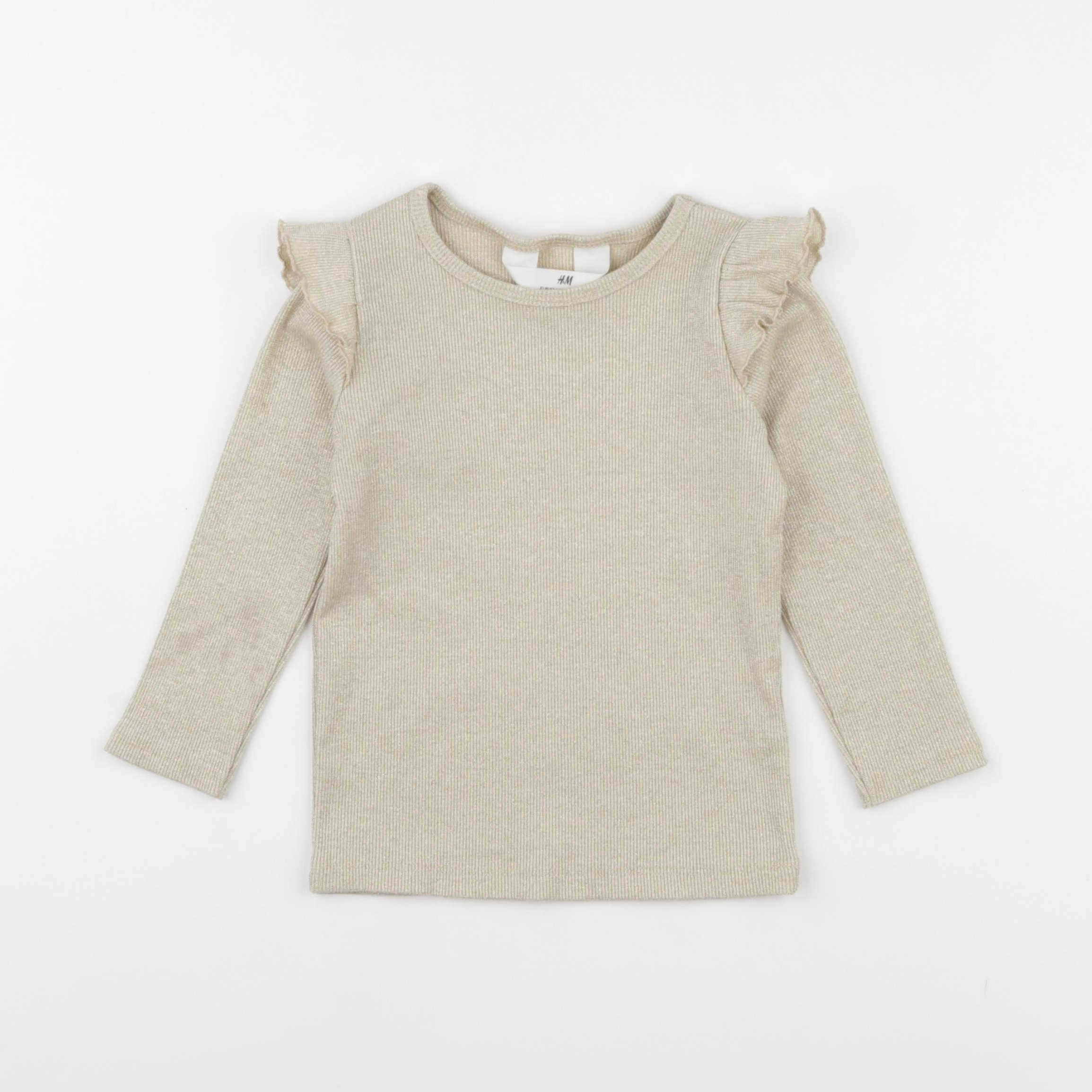 H&M - tee-shirt or - 18/24 mois