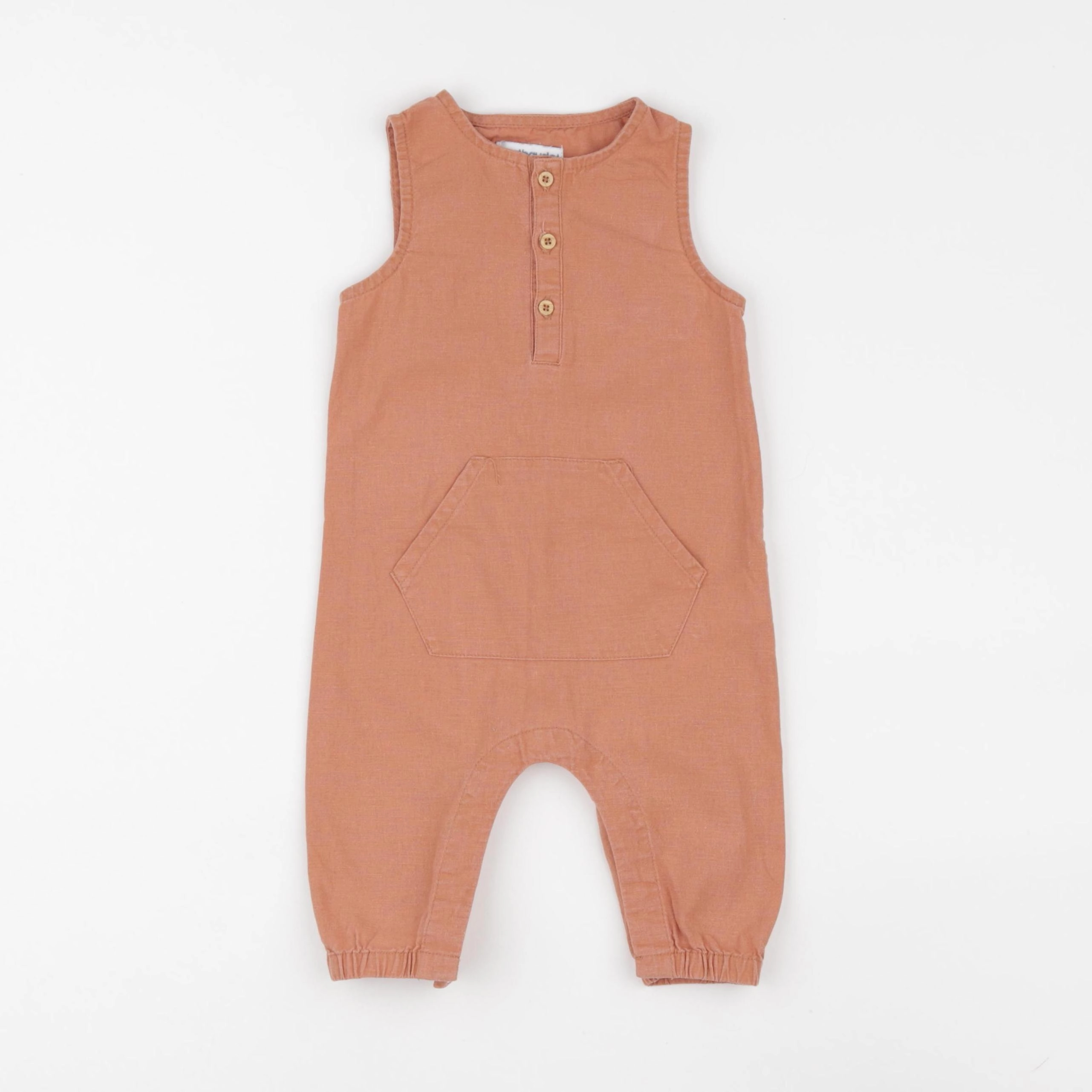 Vertbaudet - combinaison orange - 6 mois