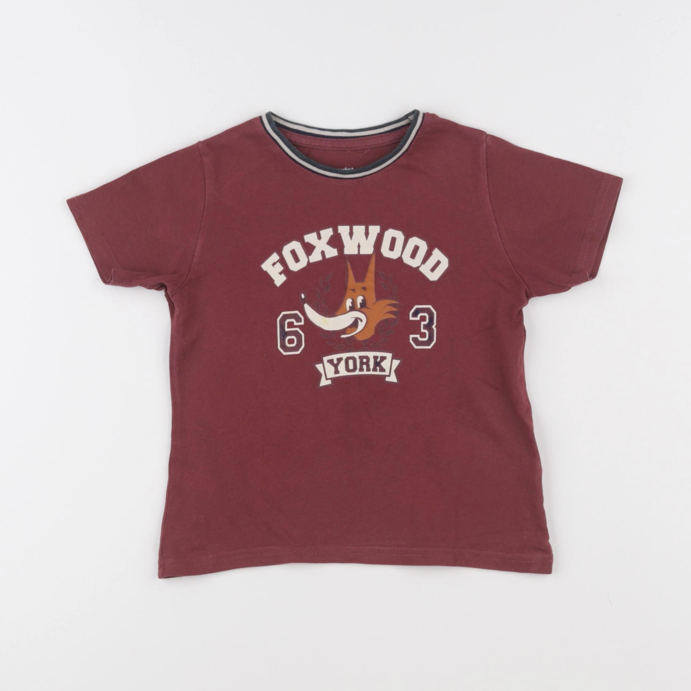 Vertbaudet - tee-shirt rouge - 4 ans