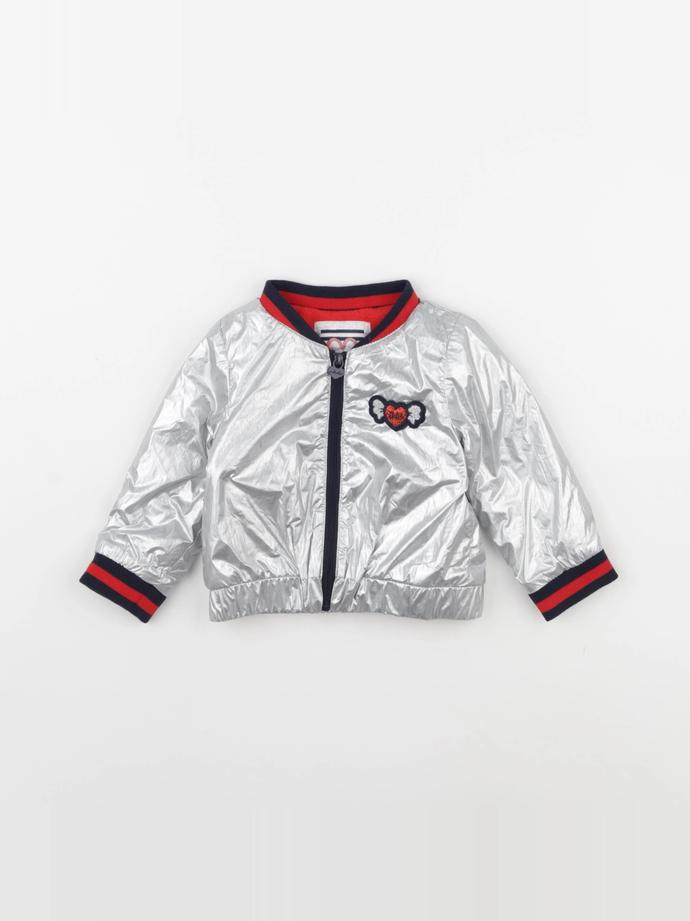 IKKS - veste gris, argent - 12 mois