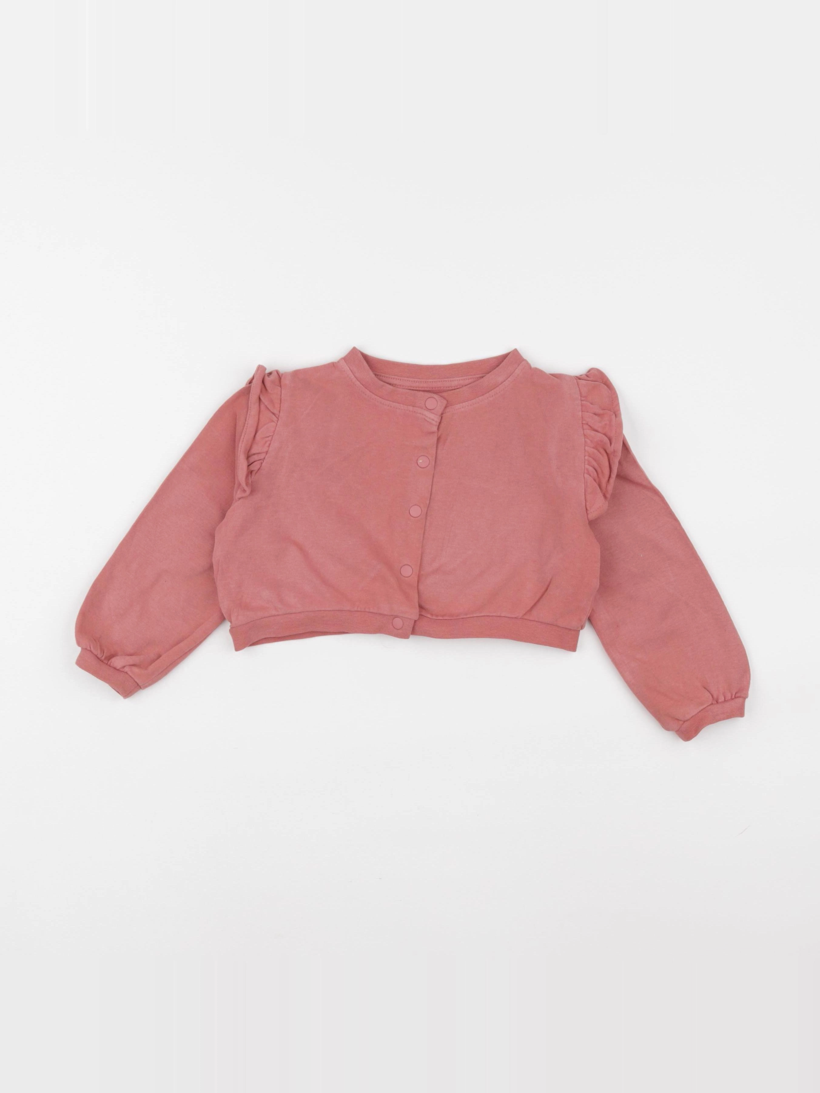 Vertbaudet - sweat rose - 2 ans