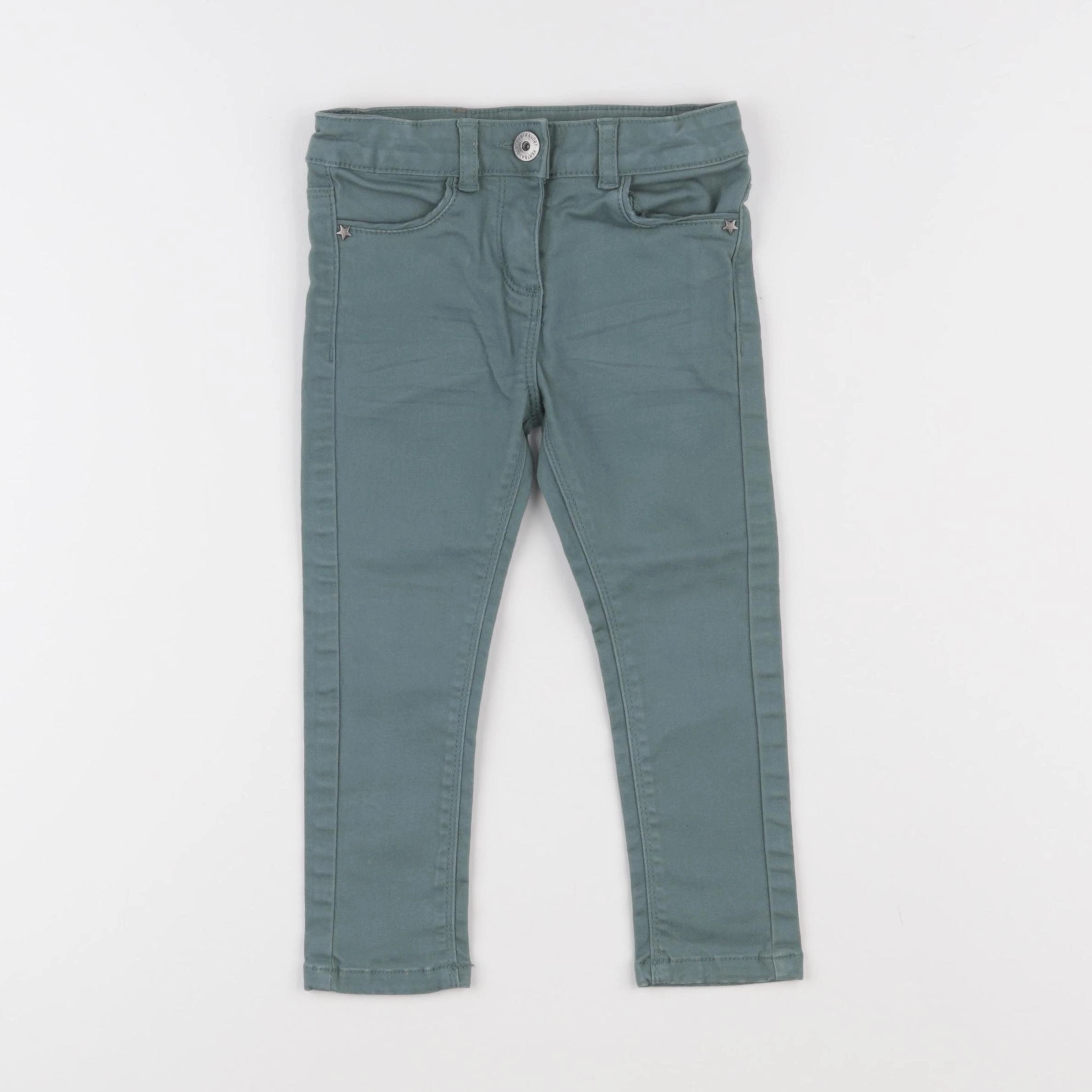 Vertbaudet - jean vert - 3 ans