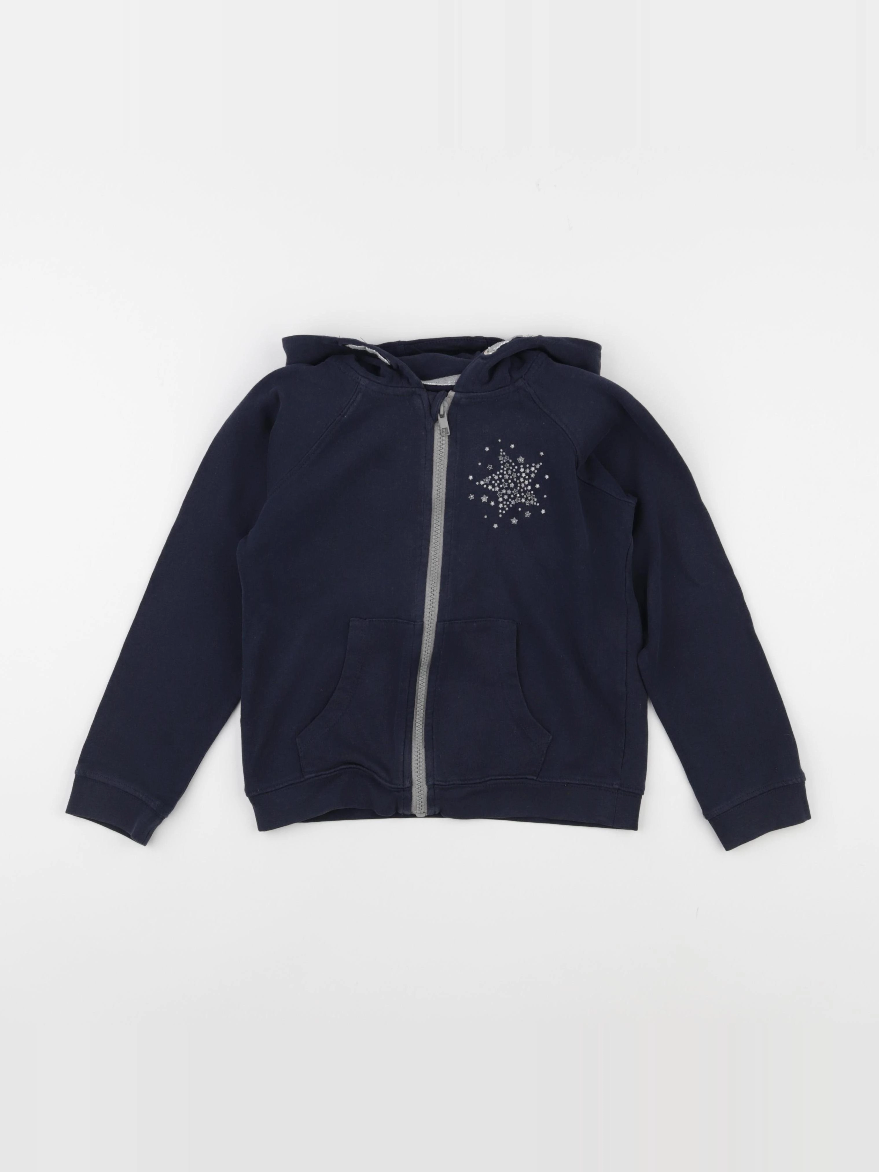 Vertbaudet - sweat bleu - 8 ans