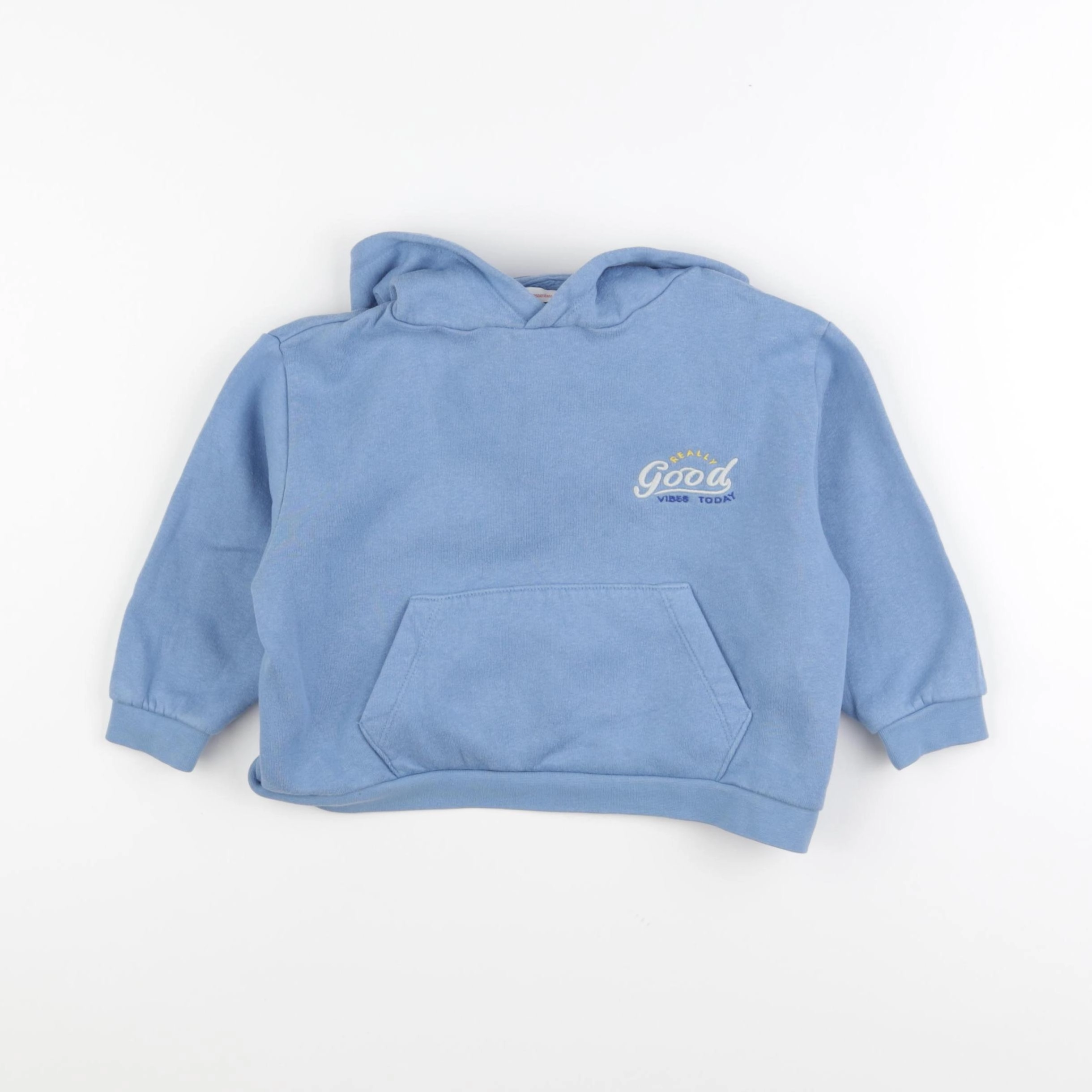 Monoprix - sweat bleu - 3/4 ans