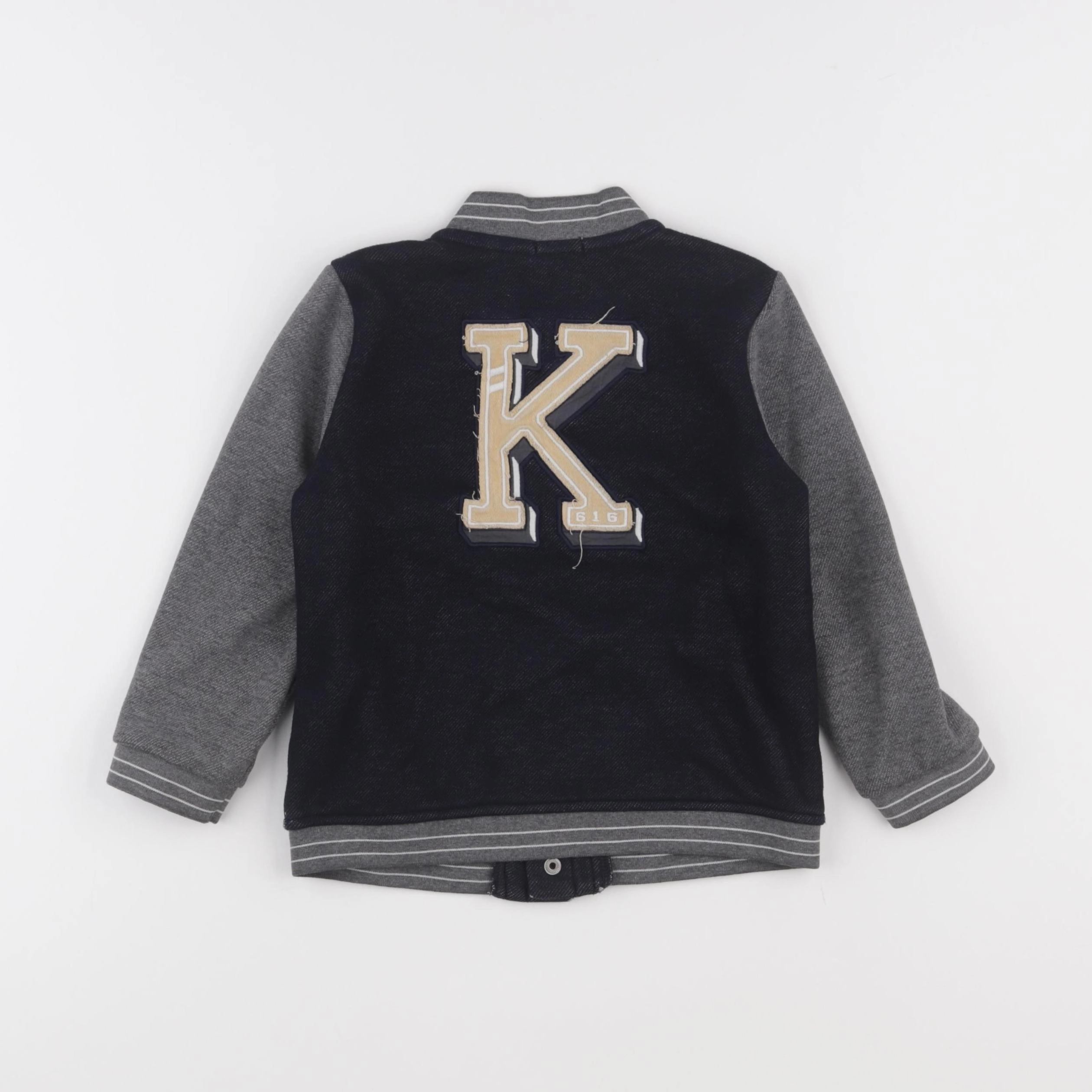 IKKS - sweat imprimé au dos bleu, gris - 3 ans