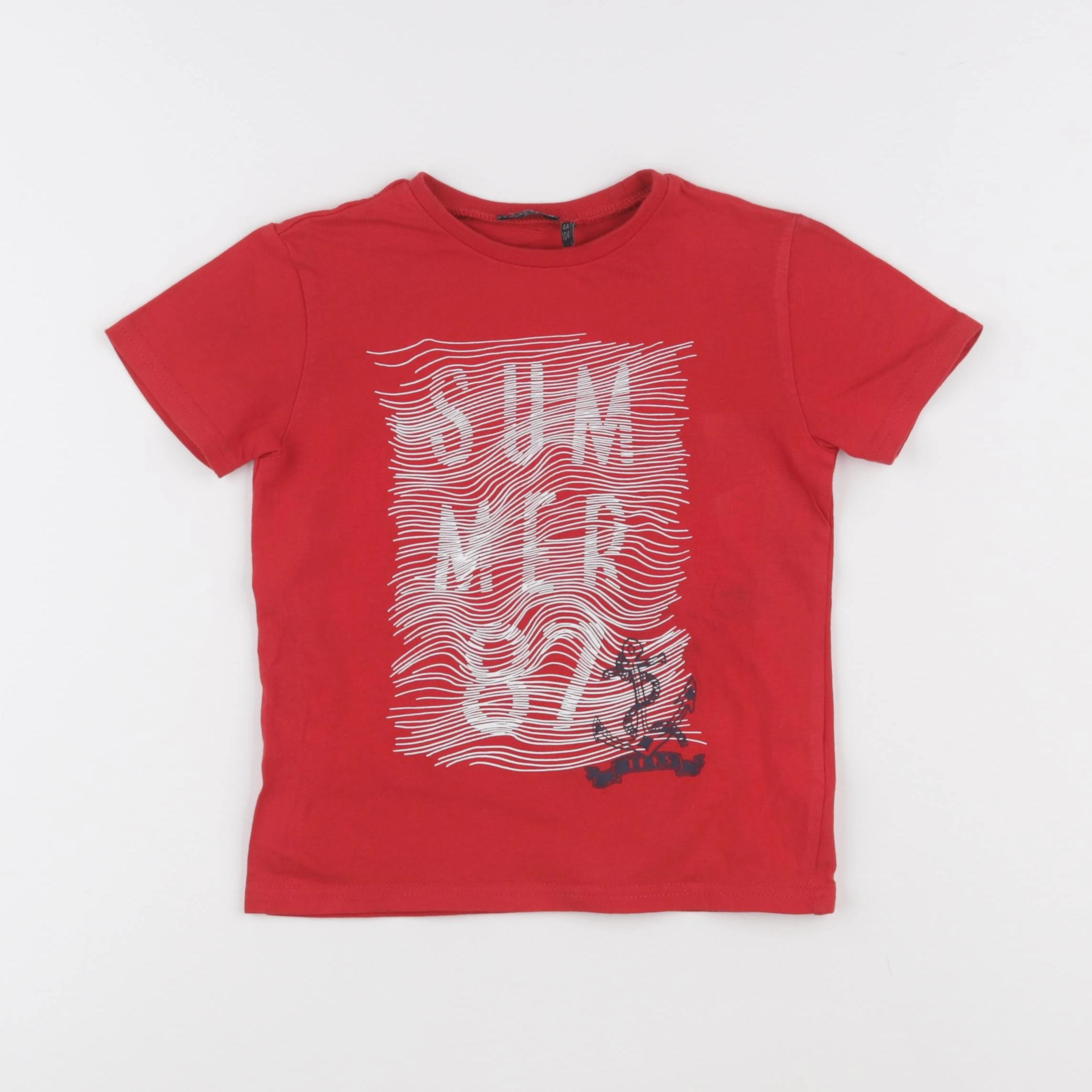 IKKS - tee-shirt rouge - 4 ans